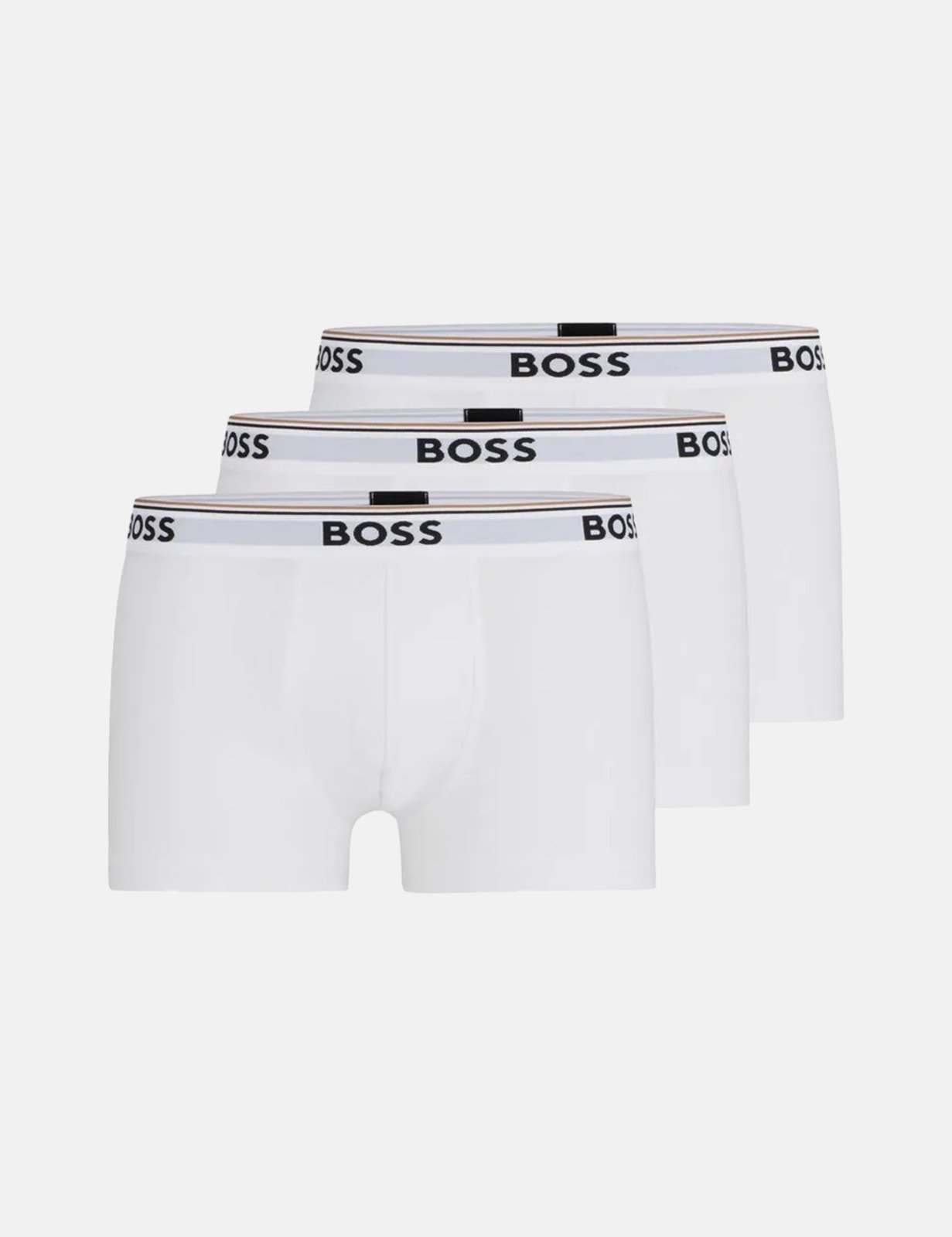 Vista 2 Kit Cueca Hugo Boss Masculina BoxerBr 3P Power Branca branco Hugo Boss branco