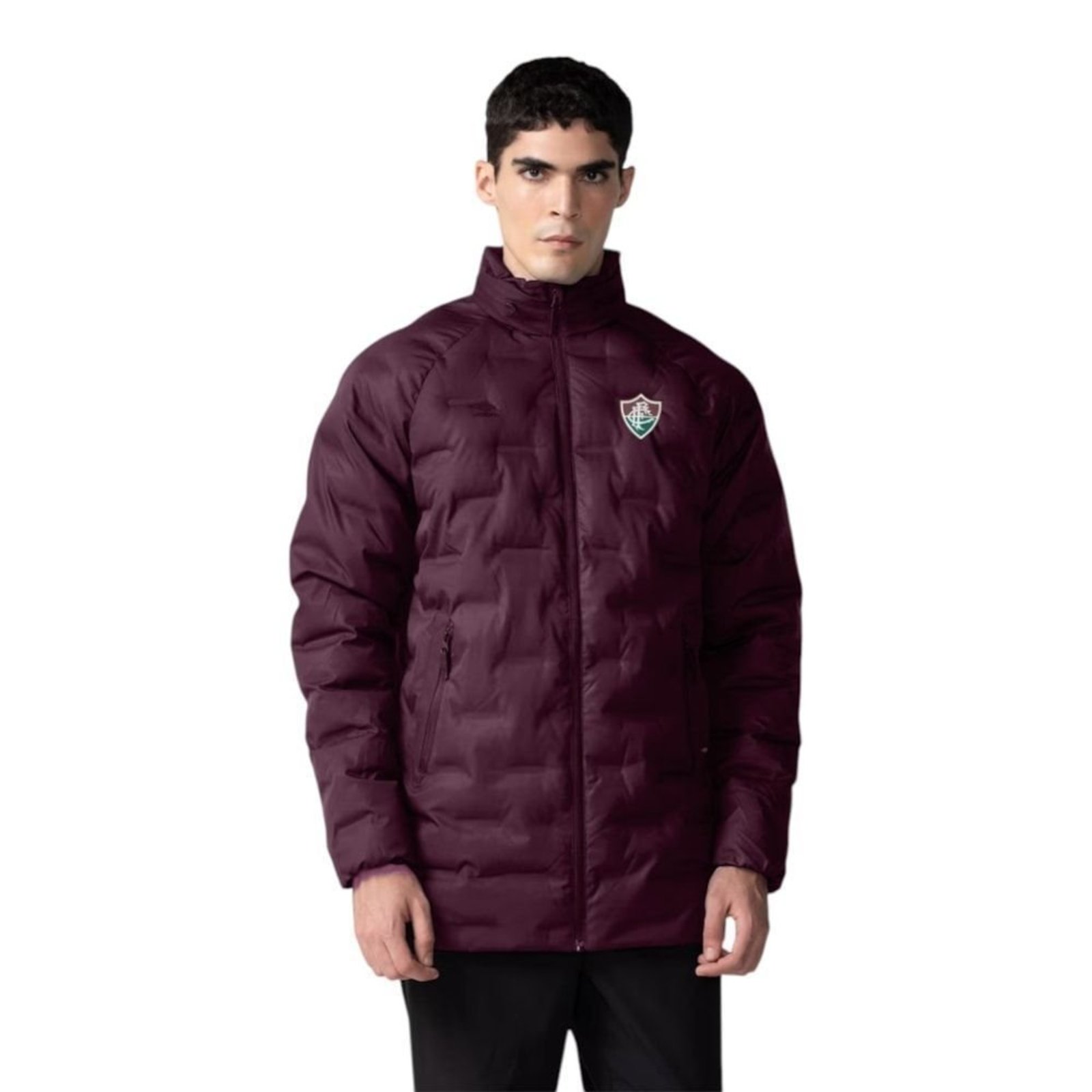 Jaqueta Parka Umbro Fluminense Viagem 2025/26 Masculina - Vermelho - Umbro