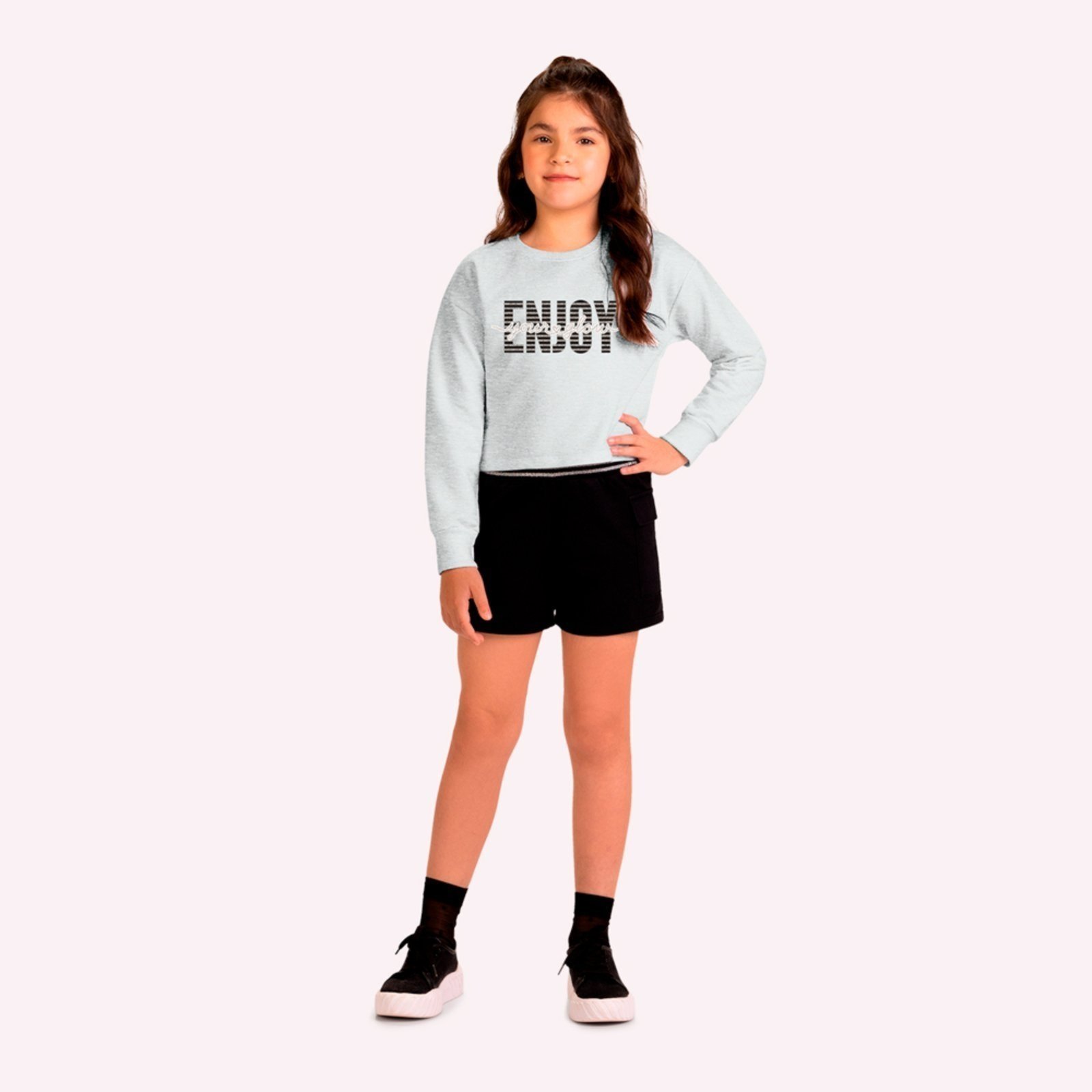 Infantil - Conjunto Menina Lettering Kyly