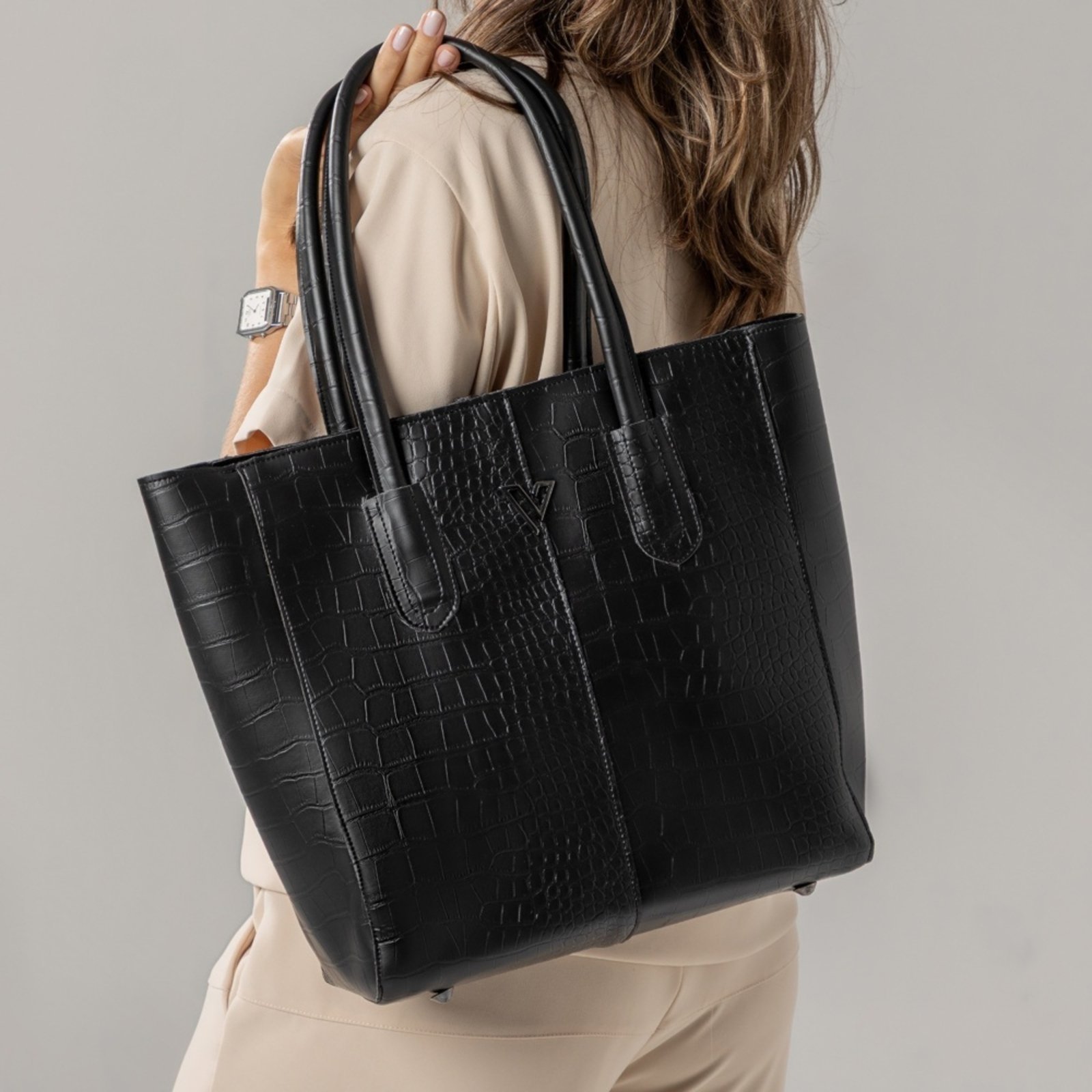 Vista 3 Kit 2 Bolsas Feminina Monique Sacola Transversal de Ombro Tiracolo + Carteira Lançamento USE VITTAL caramelo USE VITTAL caramelo