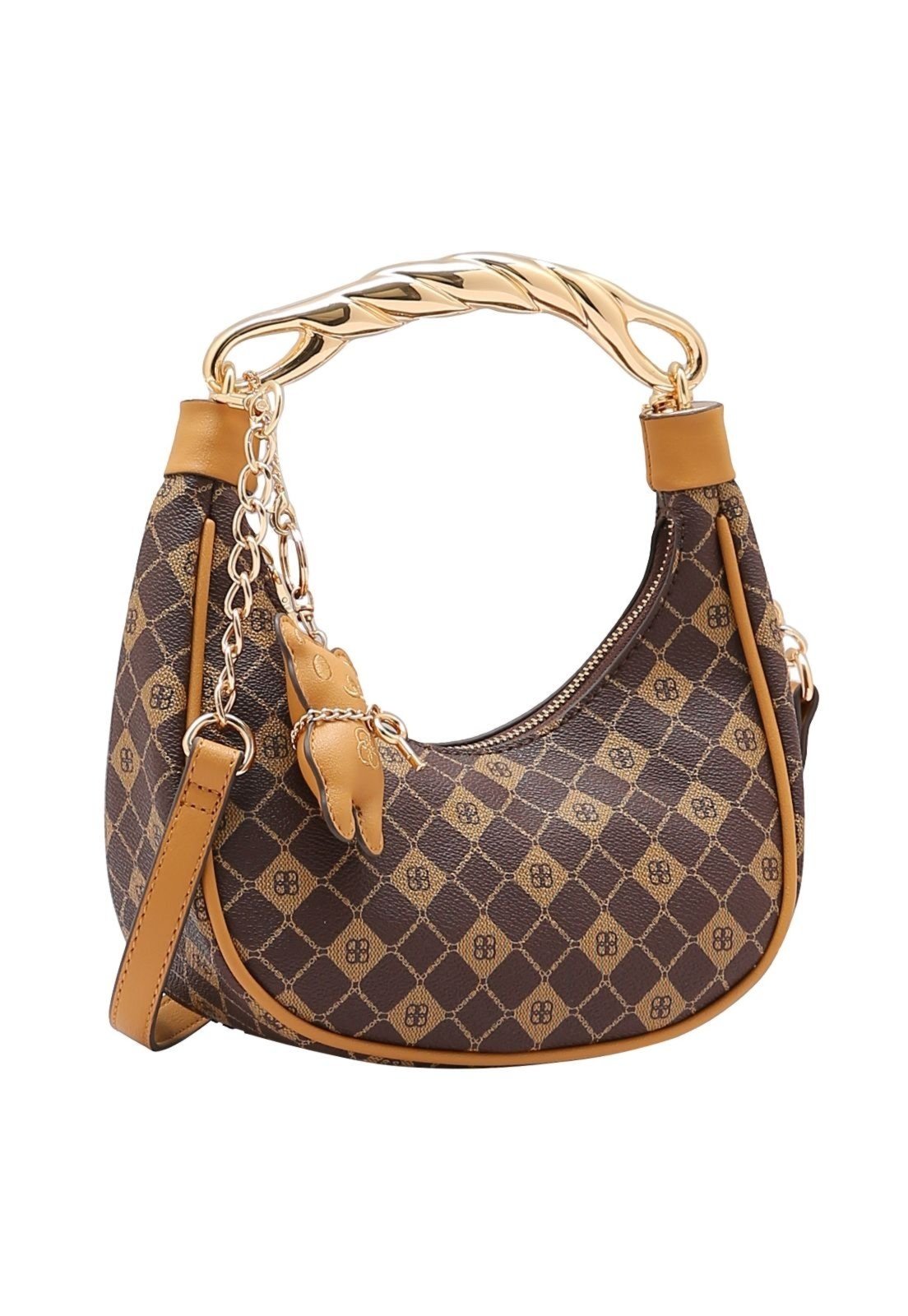 Bolsa Feminina Chenson Monograma Elemento Gráfico 3485392 Café