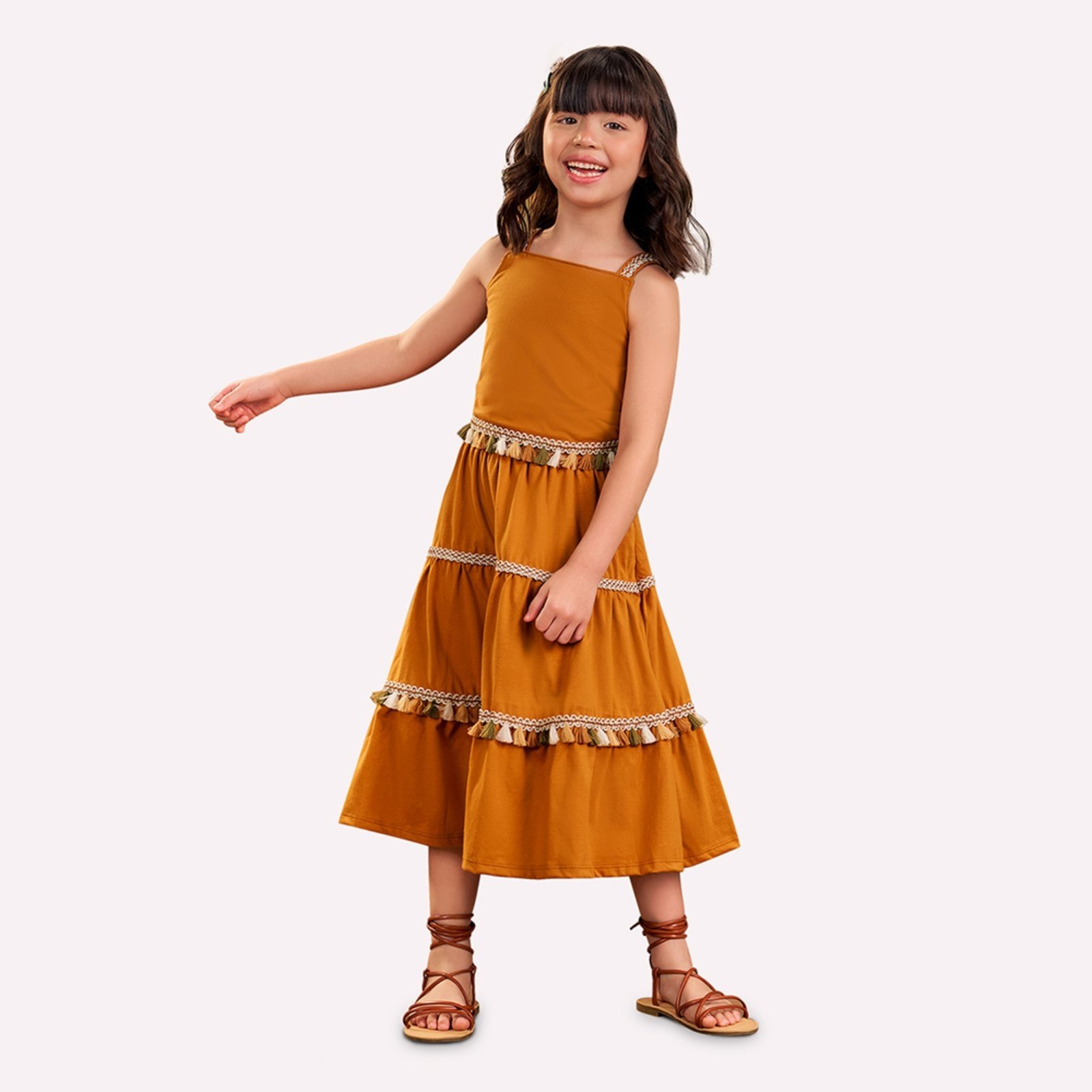 Infantil – Conjunto Menina em Meia malha Nanai