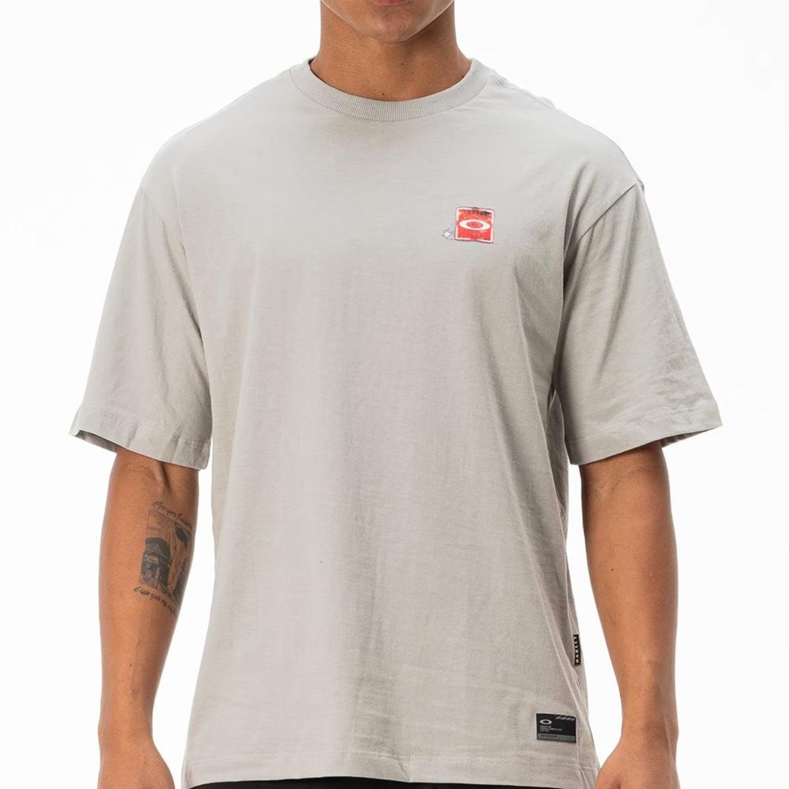 Camiseta Oakley Hologram Frog SS SM27 Masculina Cement