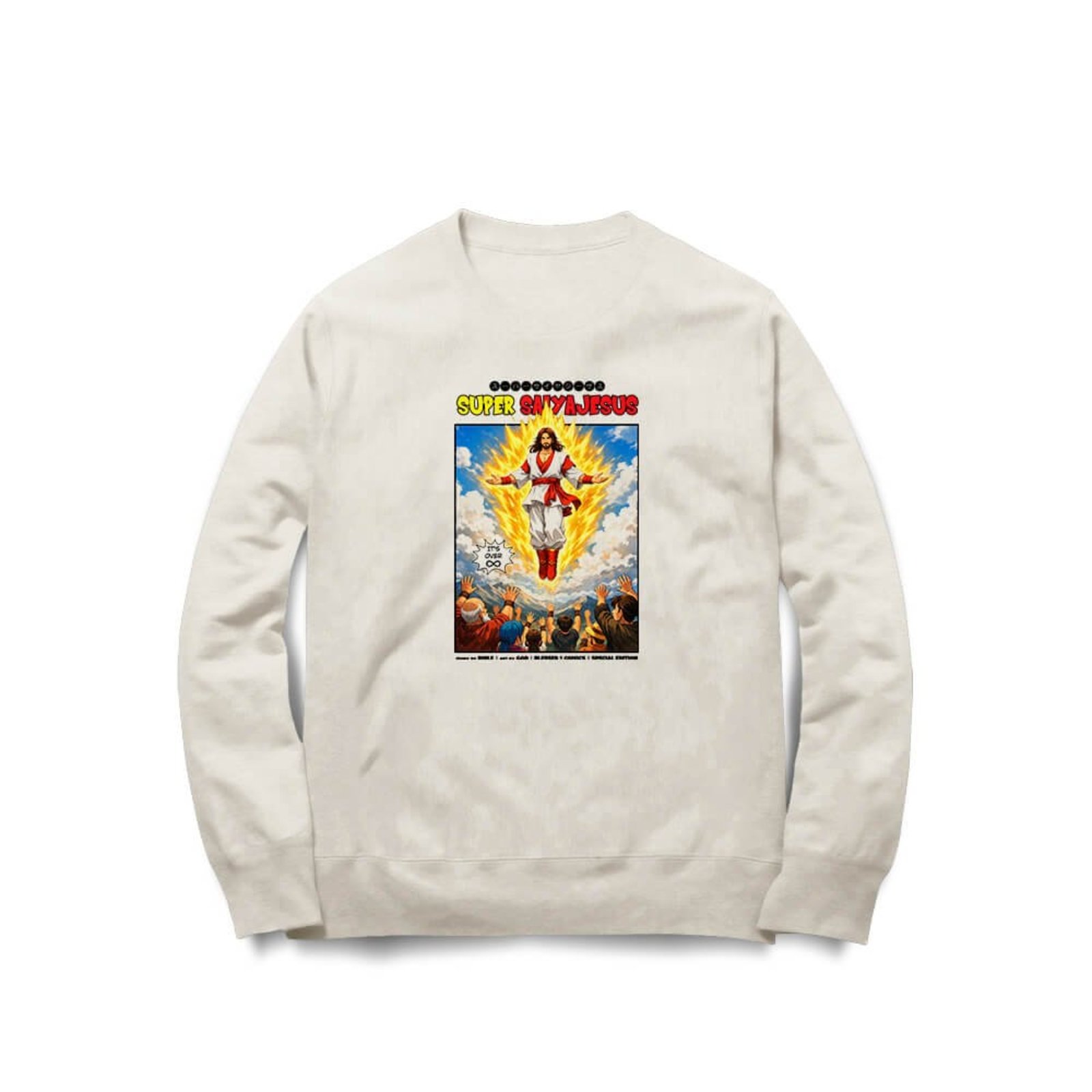 Moletom Super SaiyaJesus - Off White - Casual - Studio Geek