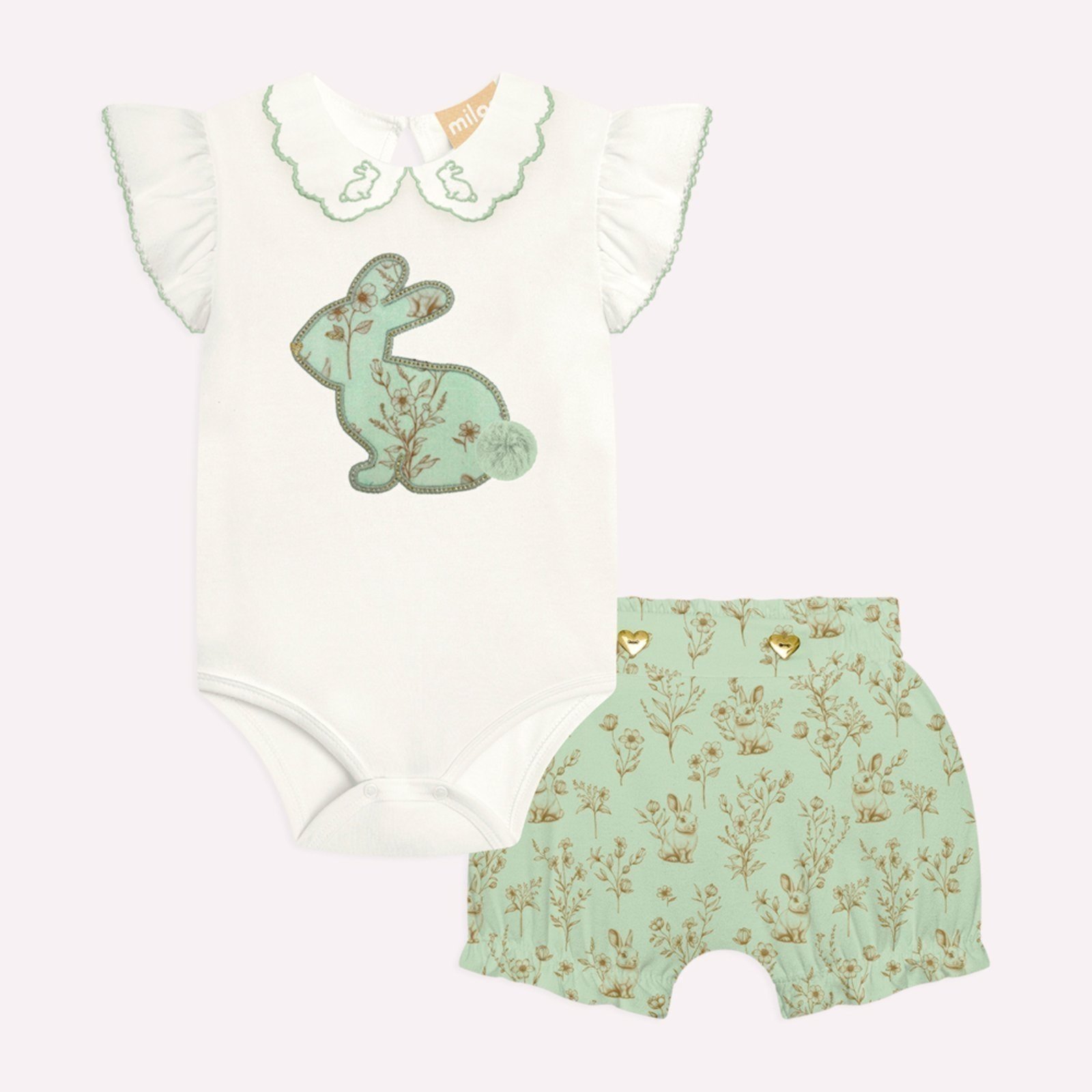 Infantil - Conjunto Menina Coelhinho Milon