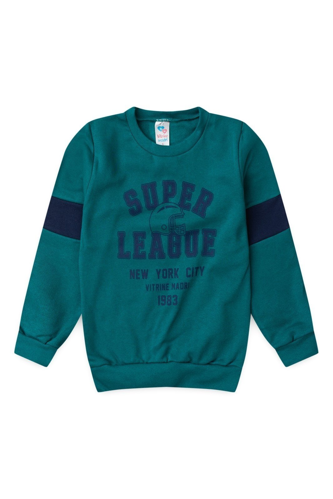 Infantil - Blusa Moletom Menino c/ Recorte Super League