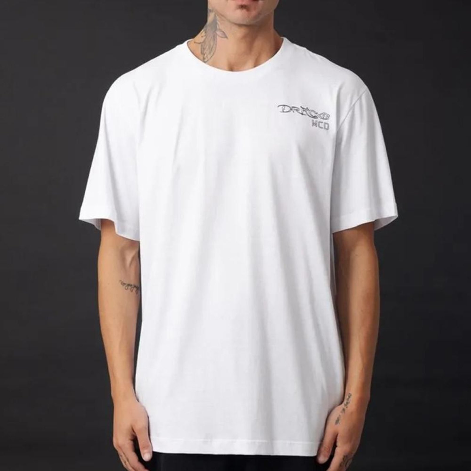 Camiseta MCD Dragão Serpente WT25 Masculina Branco