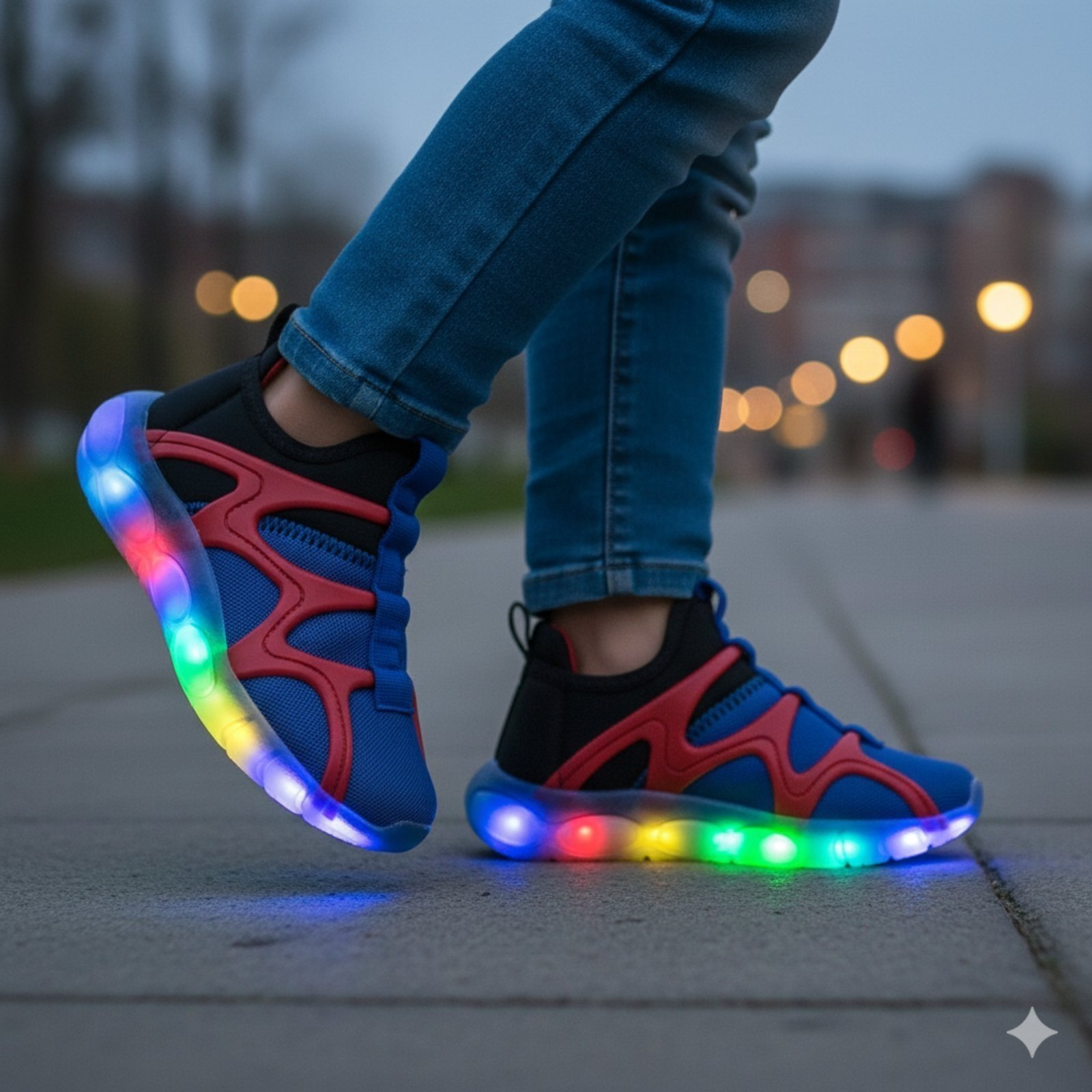 Infantil – Tênis Masculino Pé Com Pé Moda Bubble Led Com Luzinha Menino Confortável e Macio