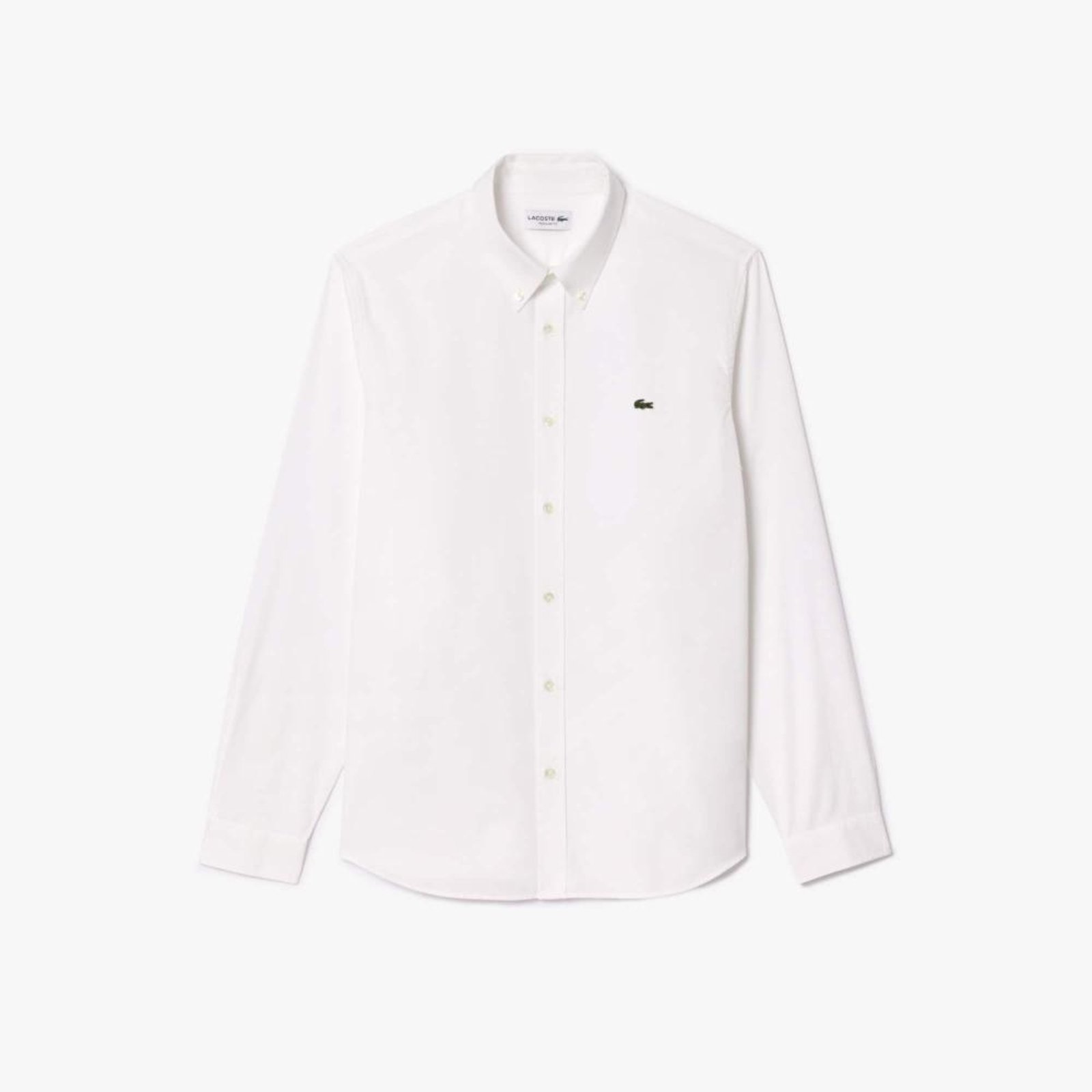Camisa Regular Fit em Algodão Branco