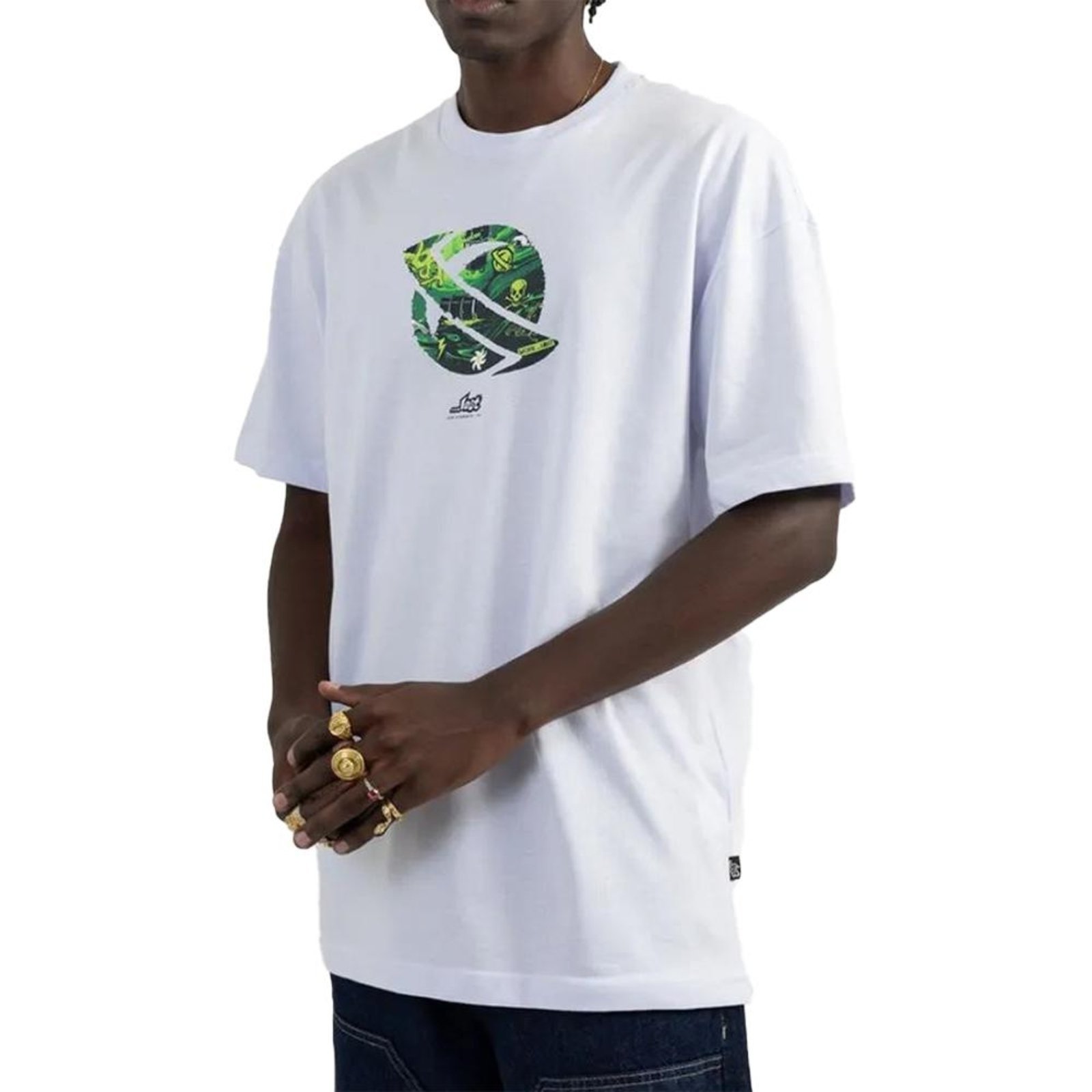 Camiseta Lost Especial Saturn Trash SM25 Masculina Branco