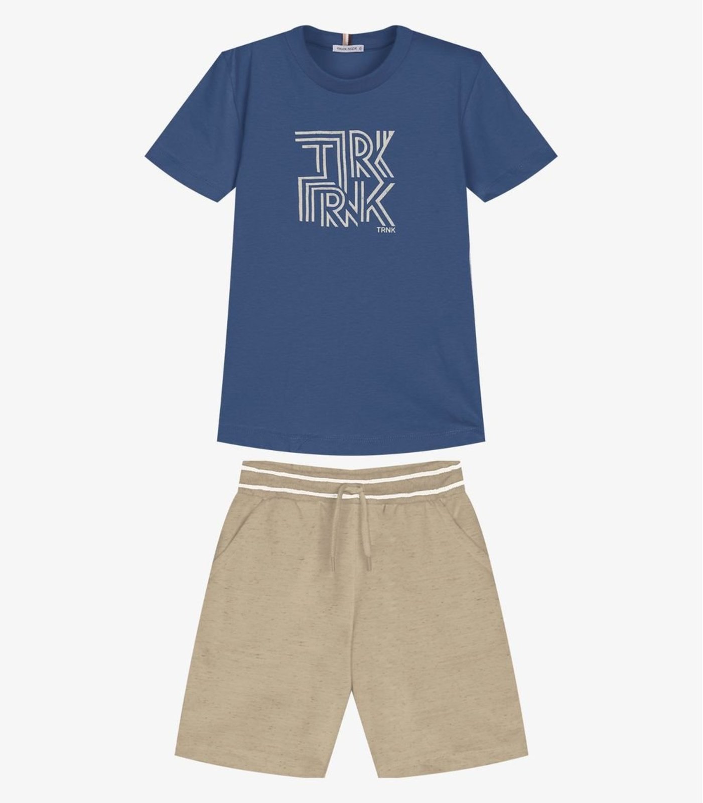 Infantil - Conjunto Camiseta Com Bermuda Trick Nick Azul