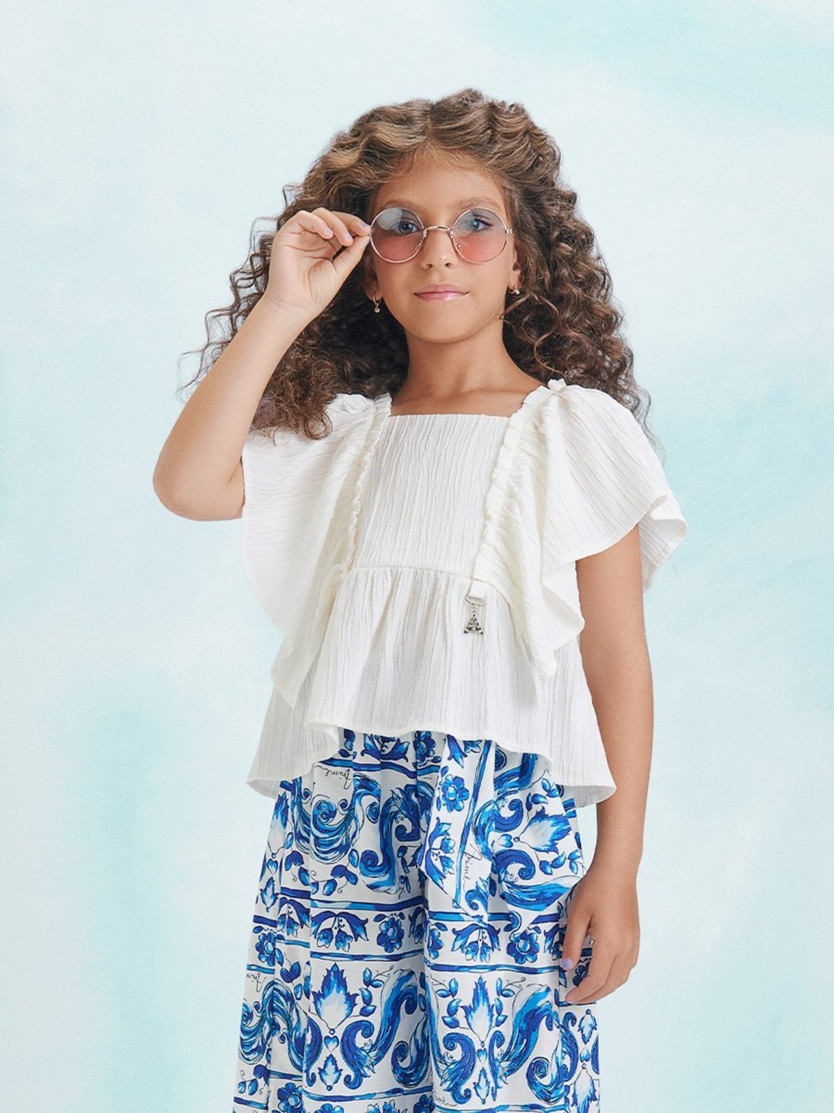Infantil - Blusa Plissada Off White