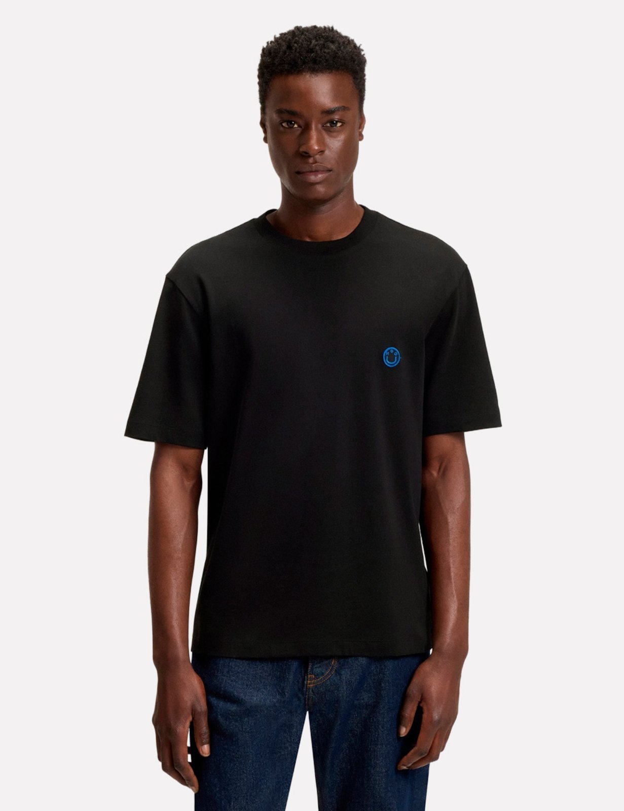 Camiseta Hugo Boss Masculina Regular Niley Preta 02