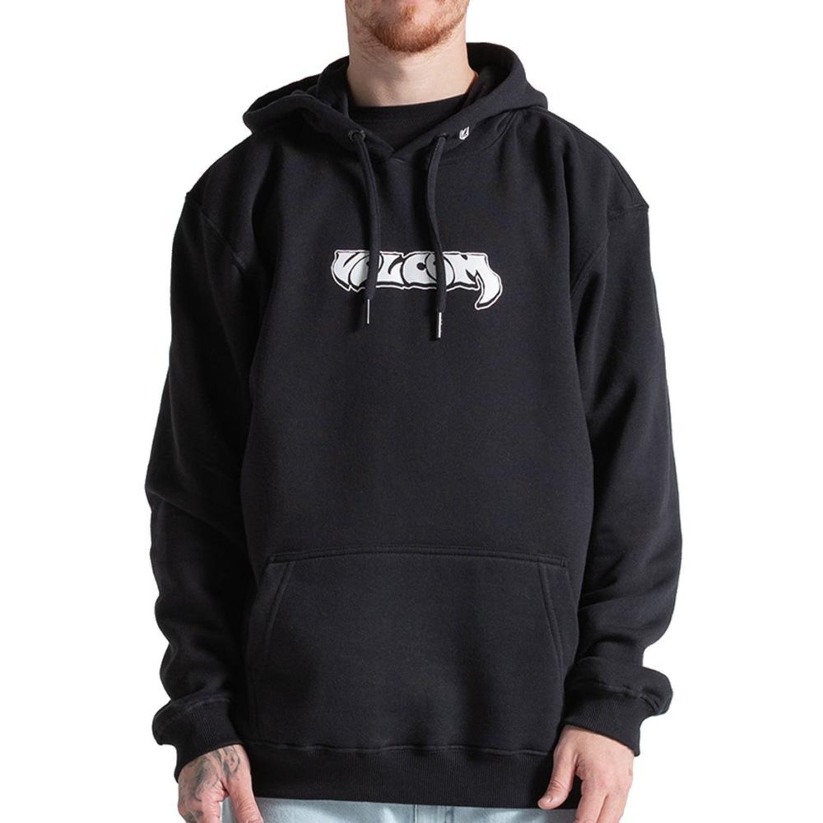 Moletom Volcom Canguru Gothstone WT26 Masculina Preto