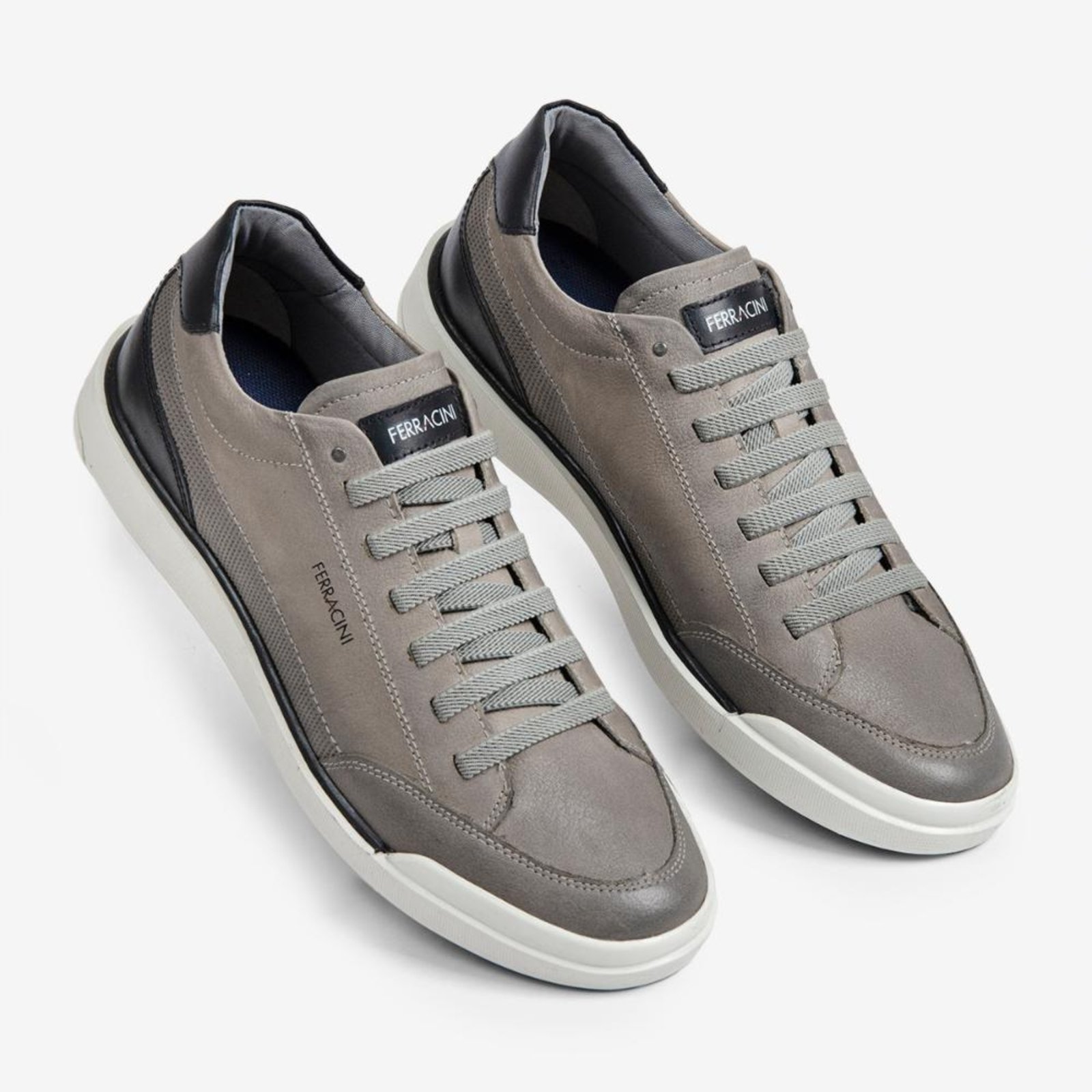 Sapatênis Masculino Couro Elástico Star Ferracini 1056A Branco