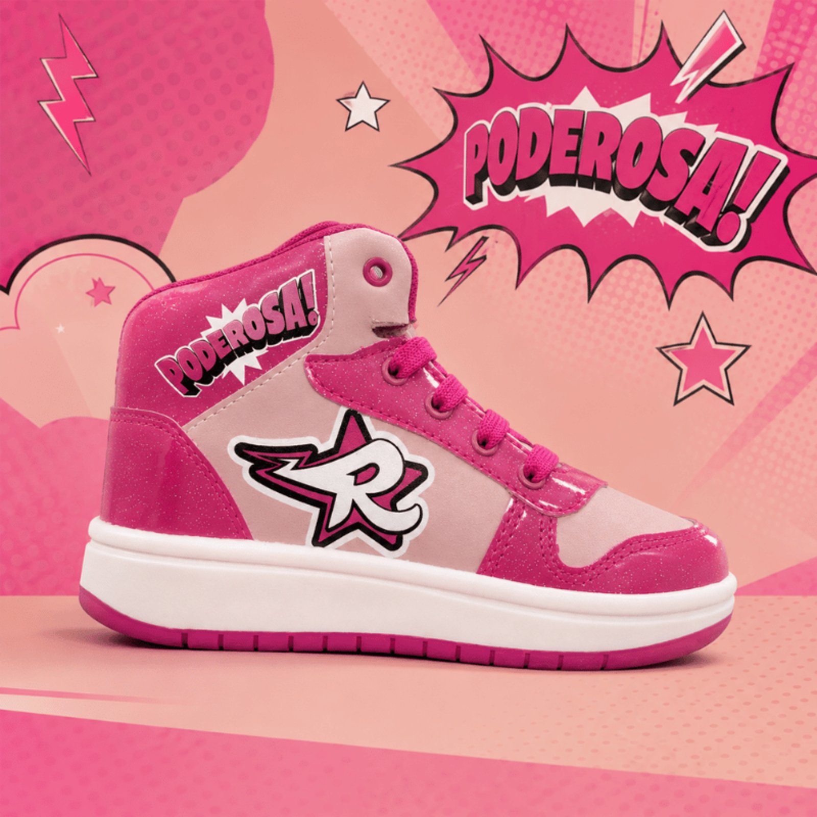 Infantil - Botinha Poderosa Dos Rosa Emilly Vick