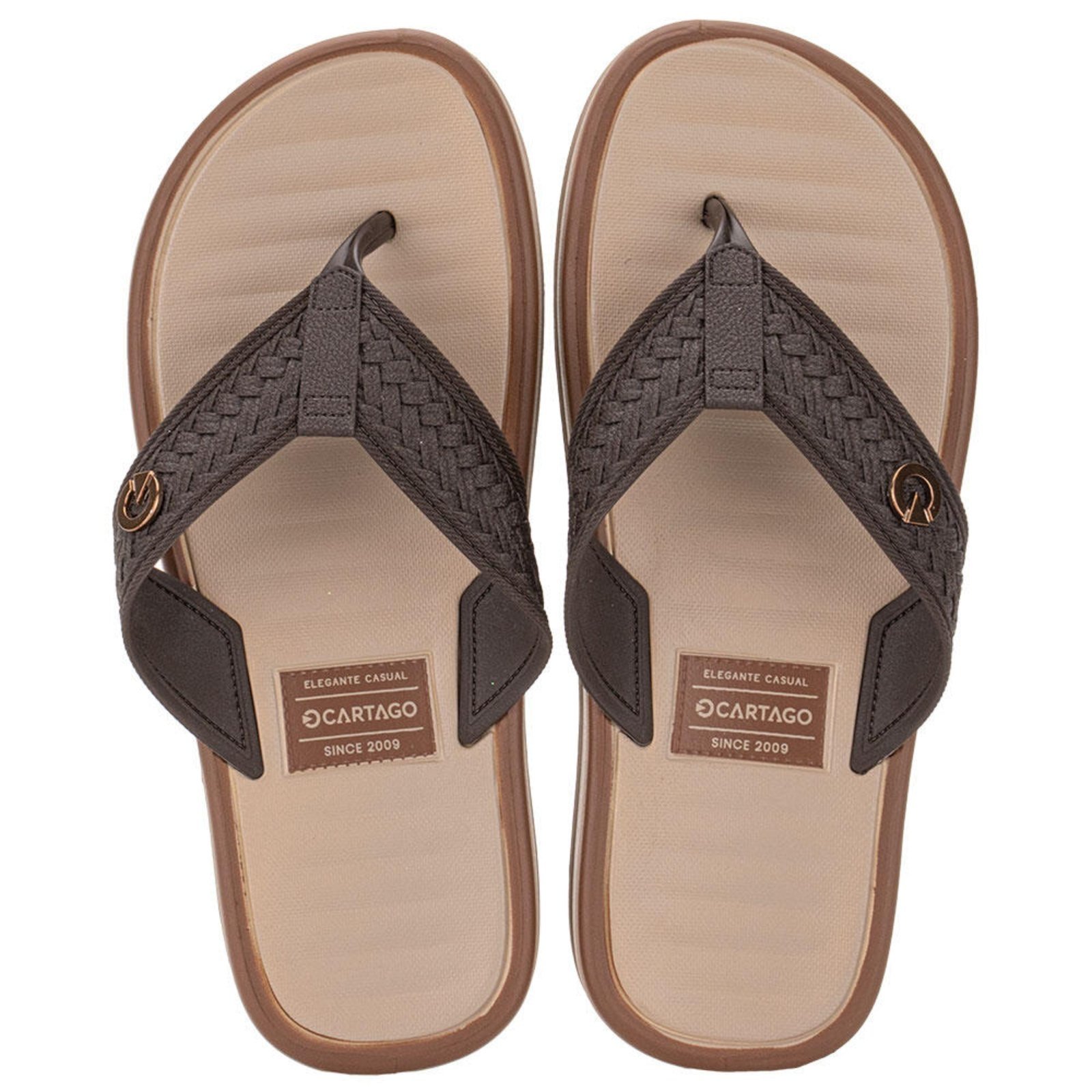 Chinelo Masculino Coimbra Ii Cartago 12285 3292285 Café