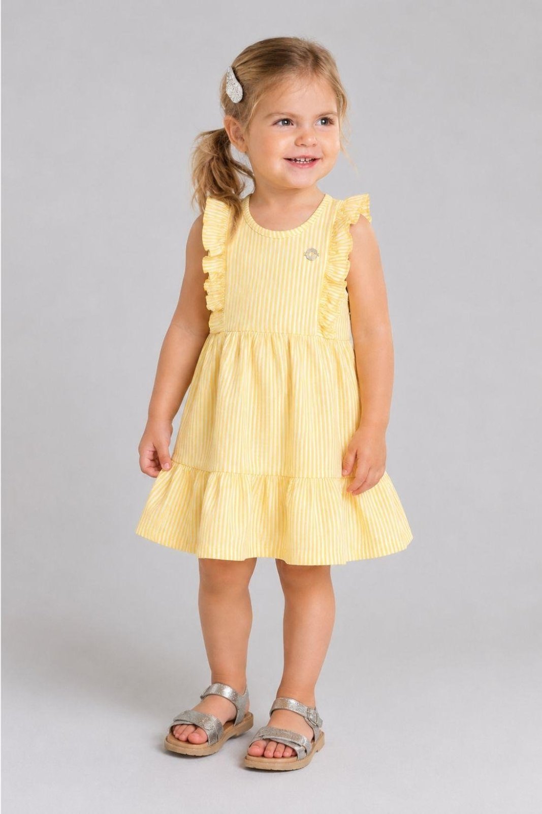 Infantil - Vestido menina em fio tinto Brandili