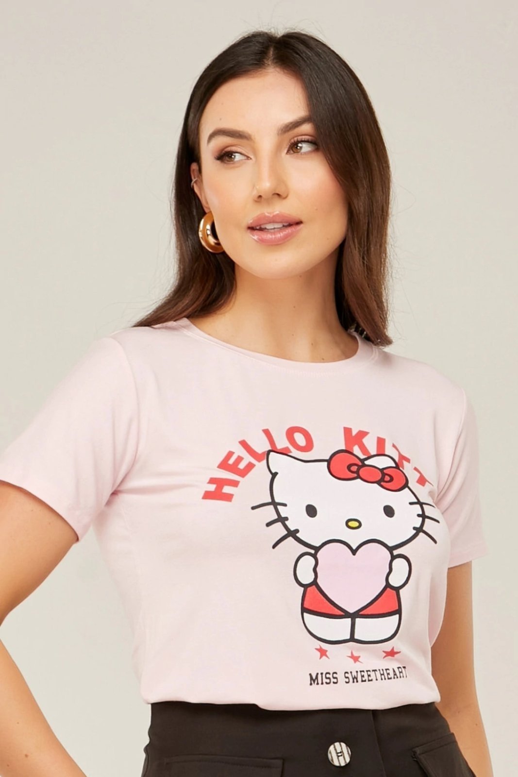 Camiseta Tshirt D Bell Outlet Fashion Vibes Rosa