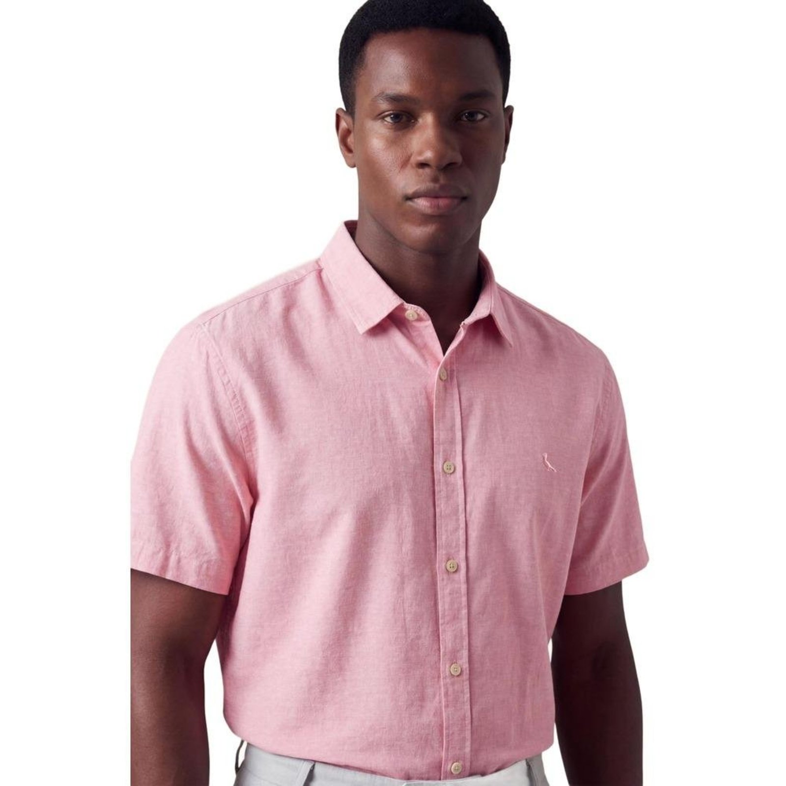 Camisa Manga Curta Linho Pienza Reserva
