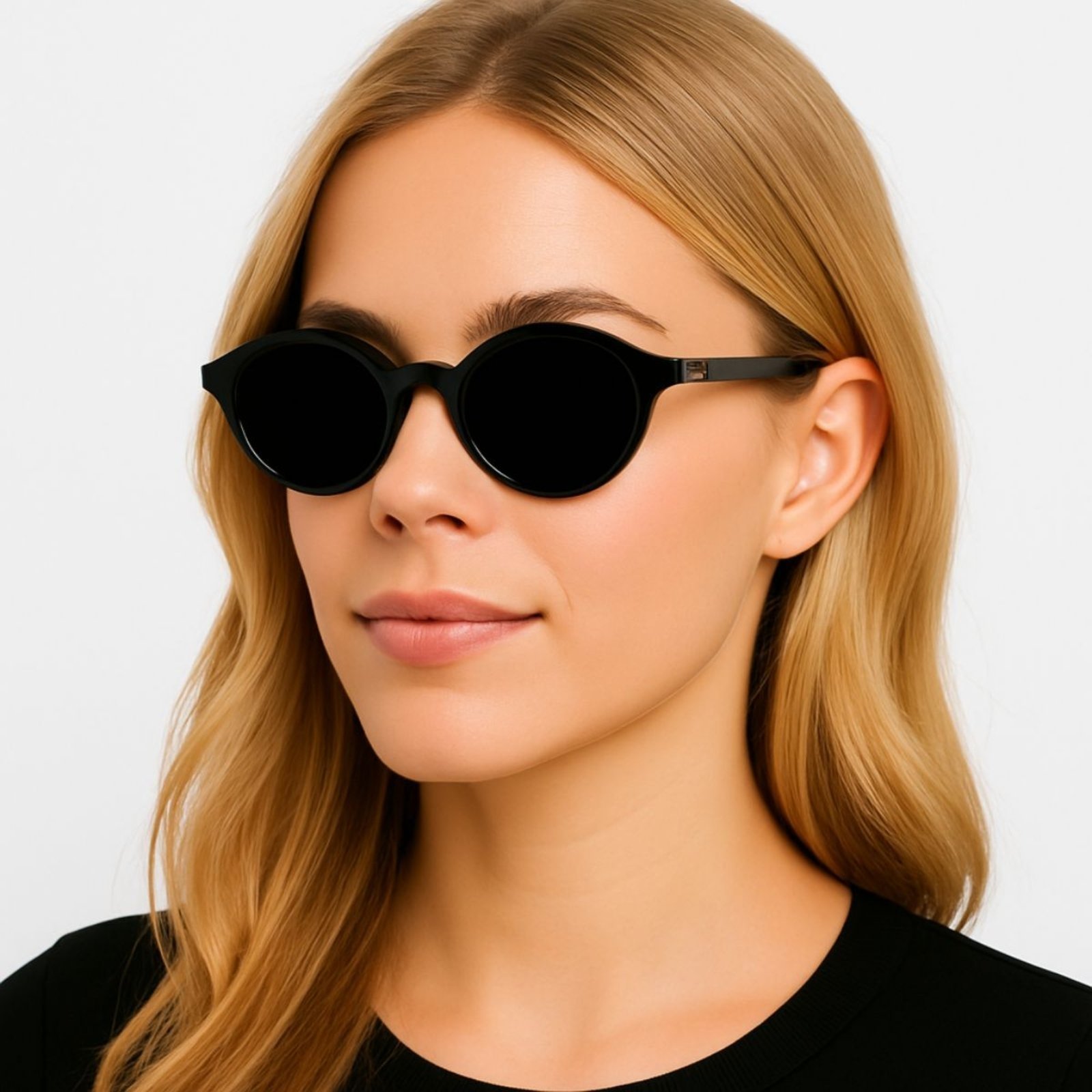 Óculos Modelo Virginia Retrô Preto Lente UV400