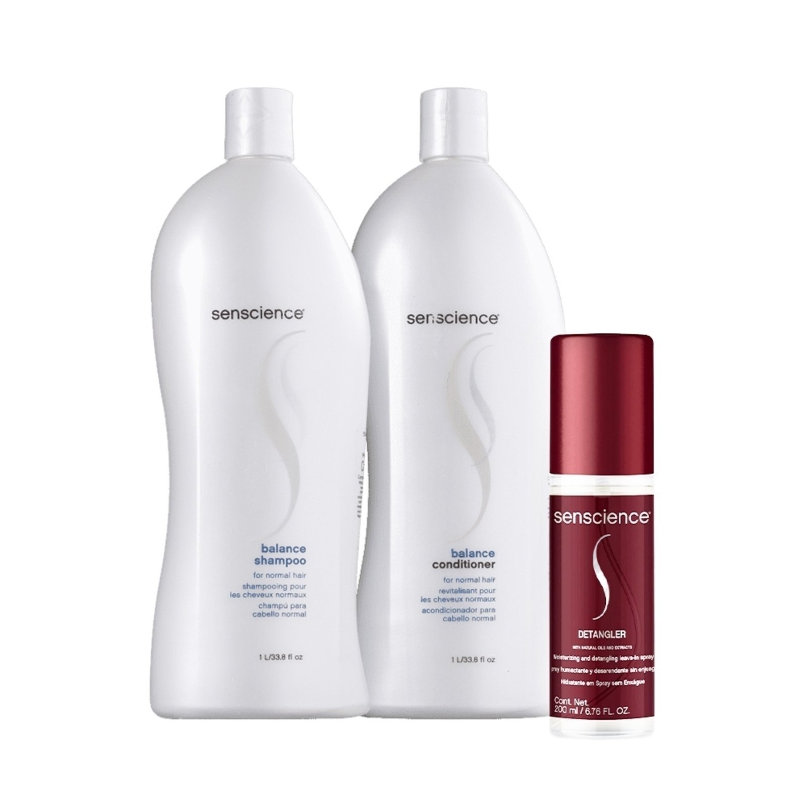 Vista 2 Kit Senscience Balance Detangler Salon (3 produtos) multicolorido Senscience multicolorido