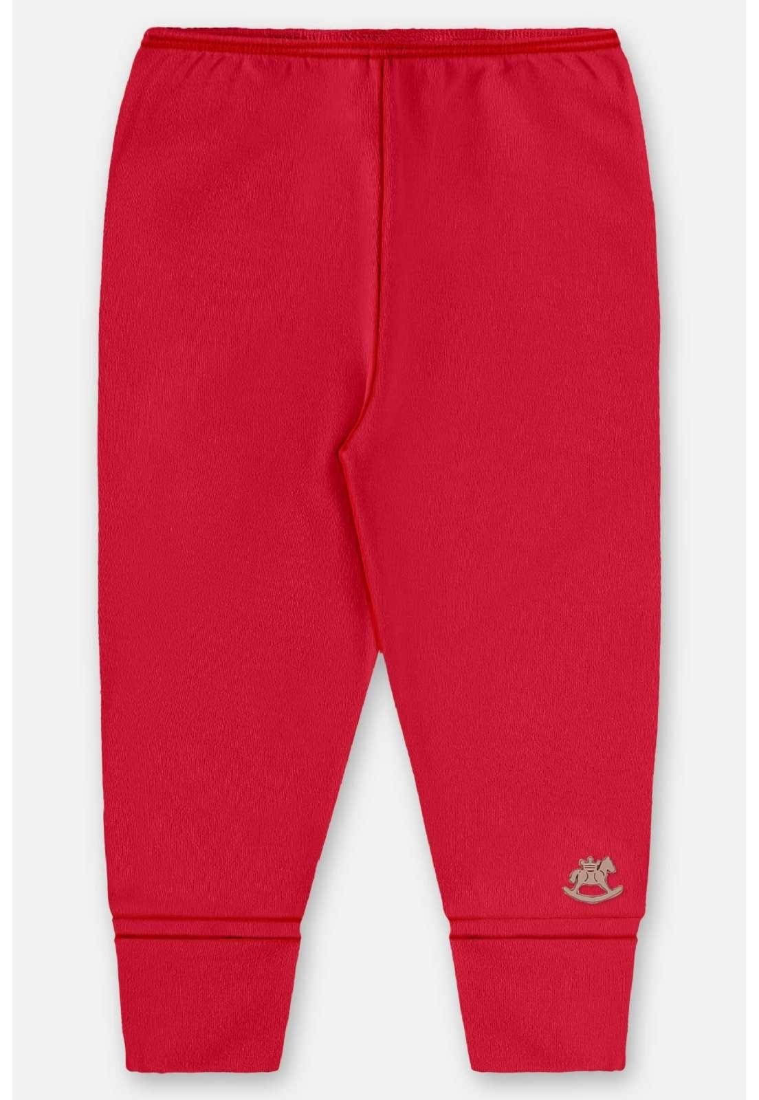 Infantil - Calça Unissex para em Suedine Up Baby Vermelho