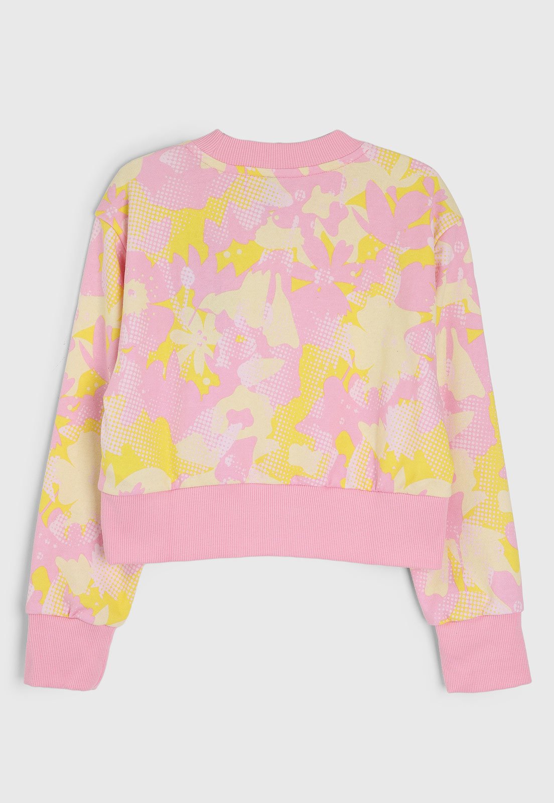 Vista 3 Infantil - Blusa de Moletom adidas Originals Printed rosa adidas Originals rosa