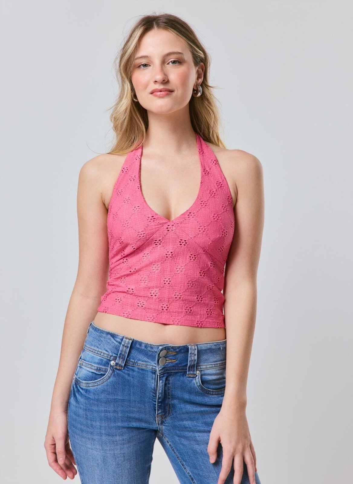 Blusa Frente Única Em Laise