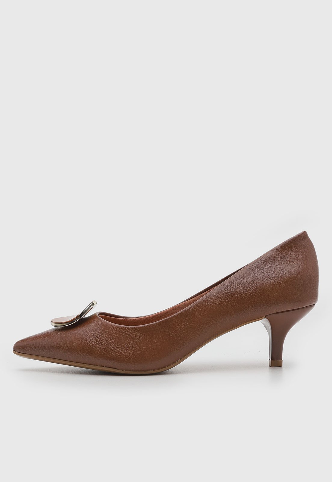 Scarpin Feminino Vizzano Salto Fino Marrom