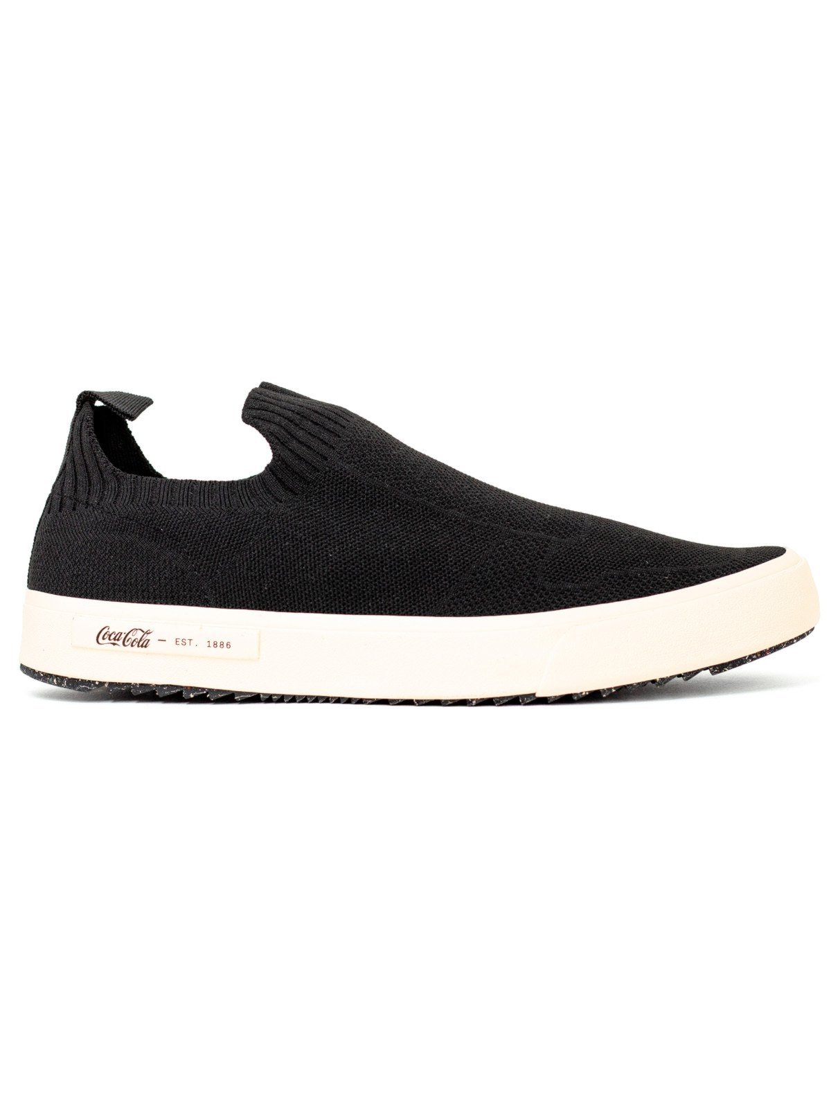 Tênis Masculino Coca Cola Knit Stamp Chronos Casual Confortável Elástico Preto