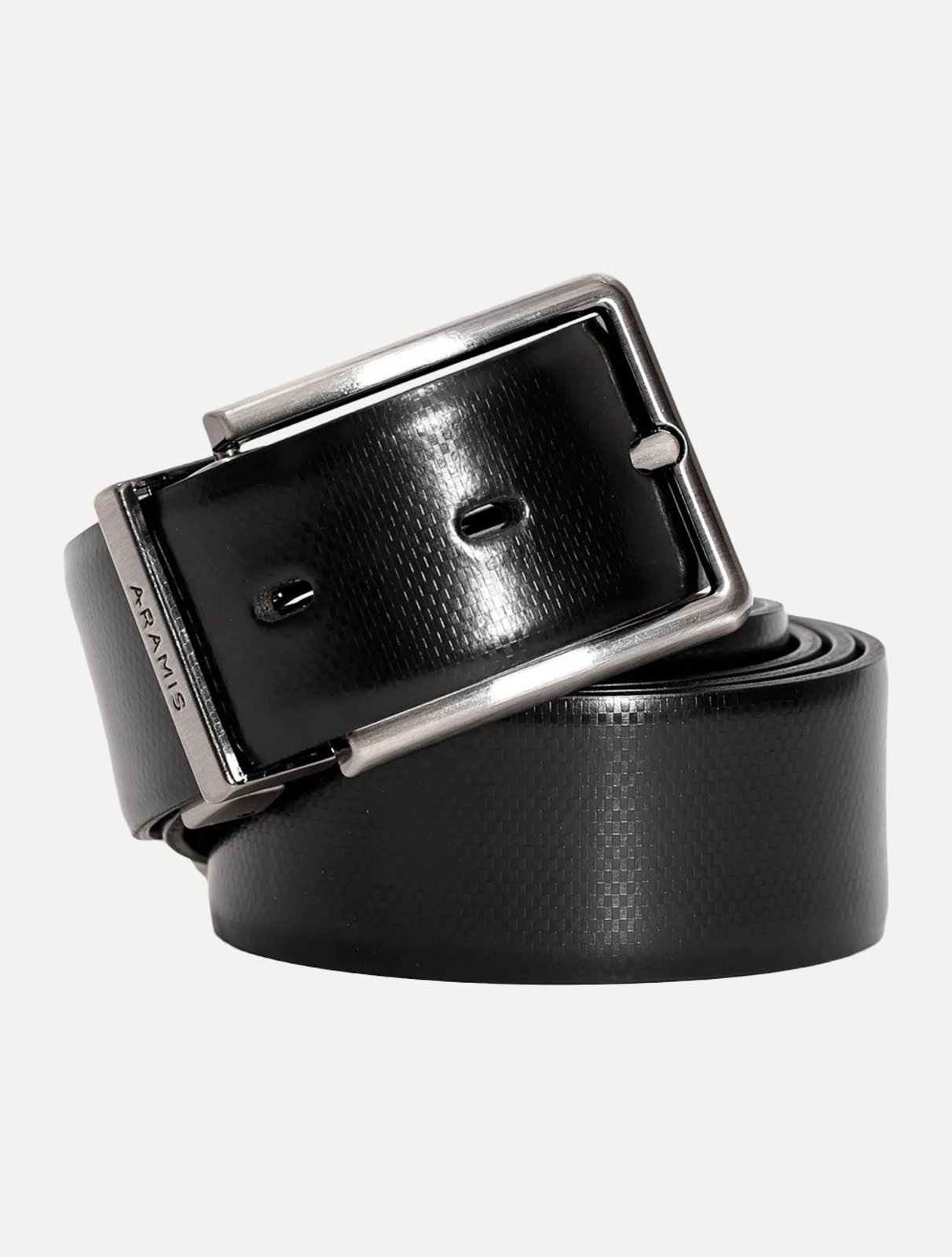 Cinto Aramis Masculino Dupla Face Engrave Preto/Café