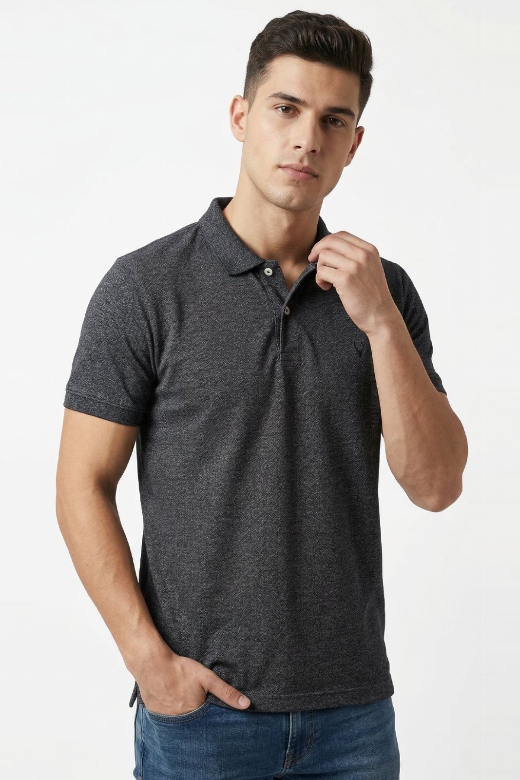 Polo Piquet Masculina Leve Confortável Polo Wear Preto