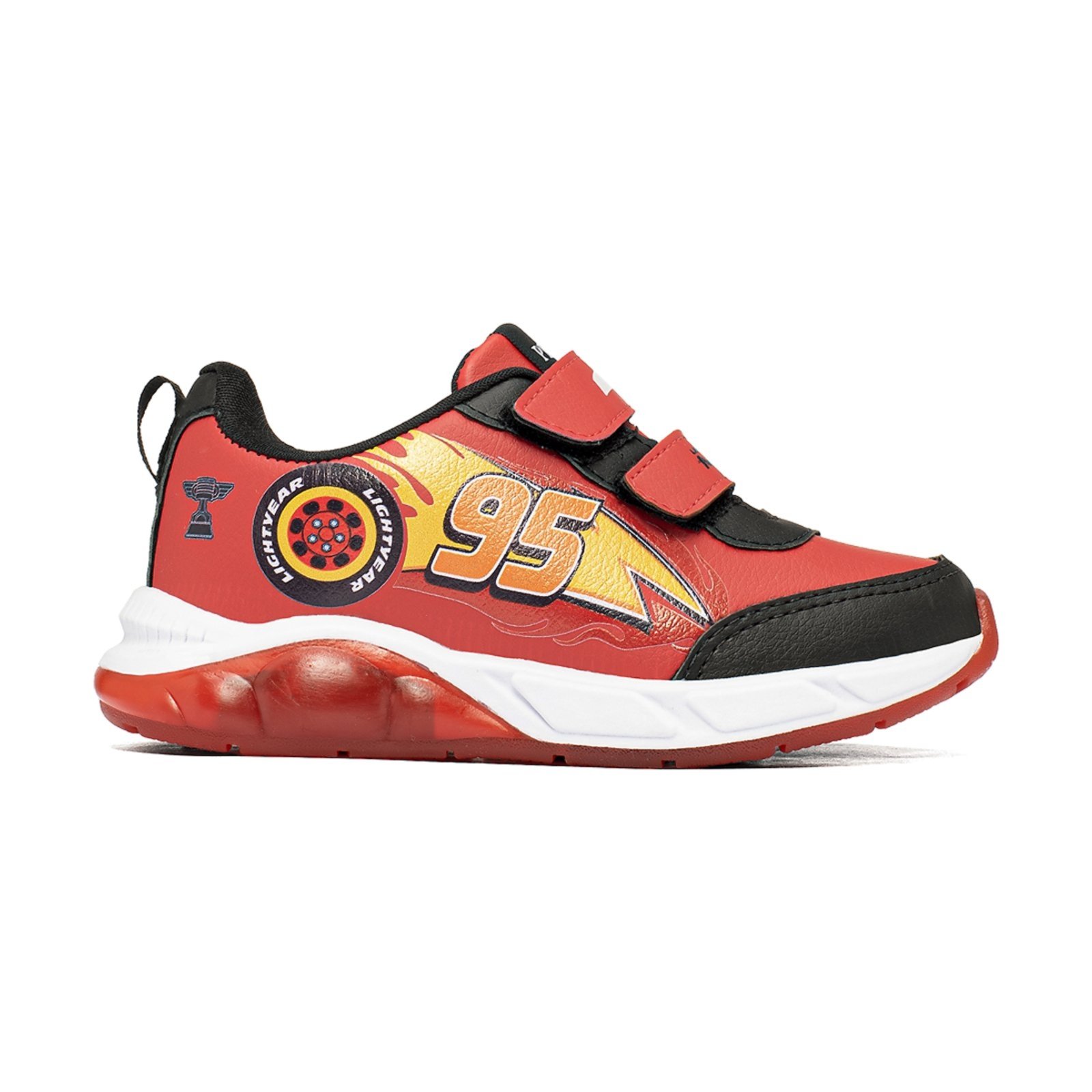 Infantil - Tênis Masculino Carros McQueen Com LED Luzinha Menino 24 ao 31 Vermelho