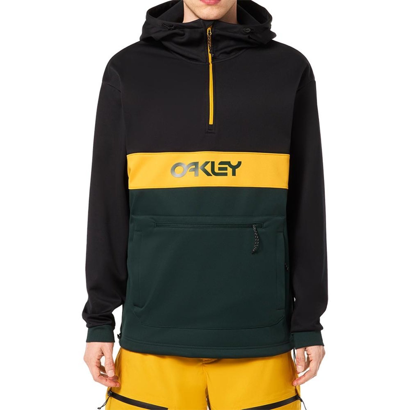 Vista 2 Moletom Oakley TNP Nose Grab Softshell Black/Hunter Green preto black Oakley preto black