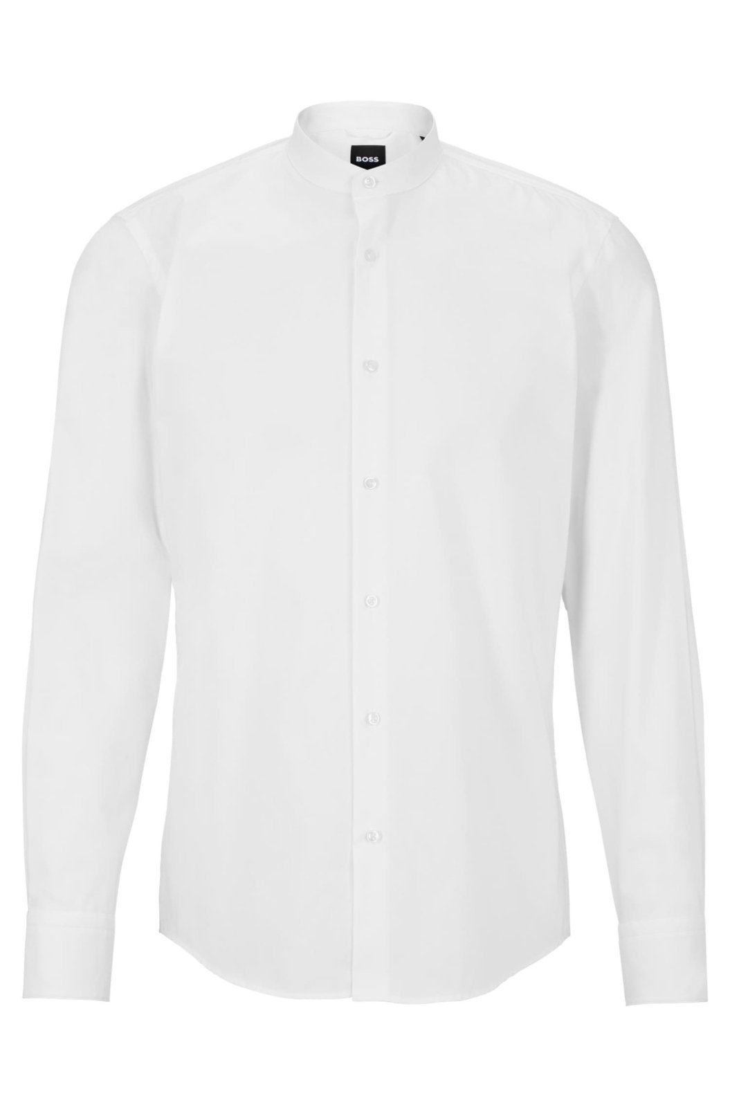 Camisa Slim-Fit Em Popline De Algodão Que Passa Fácil