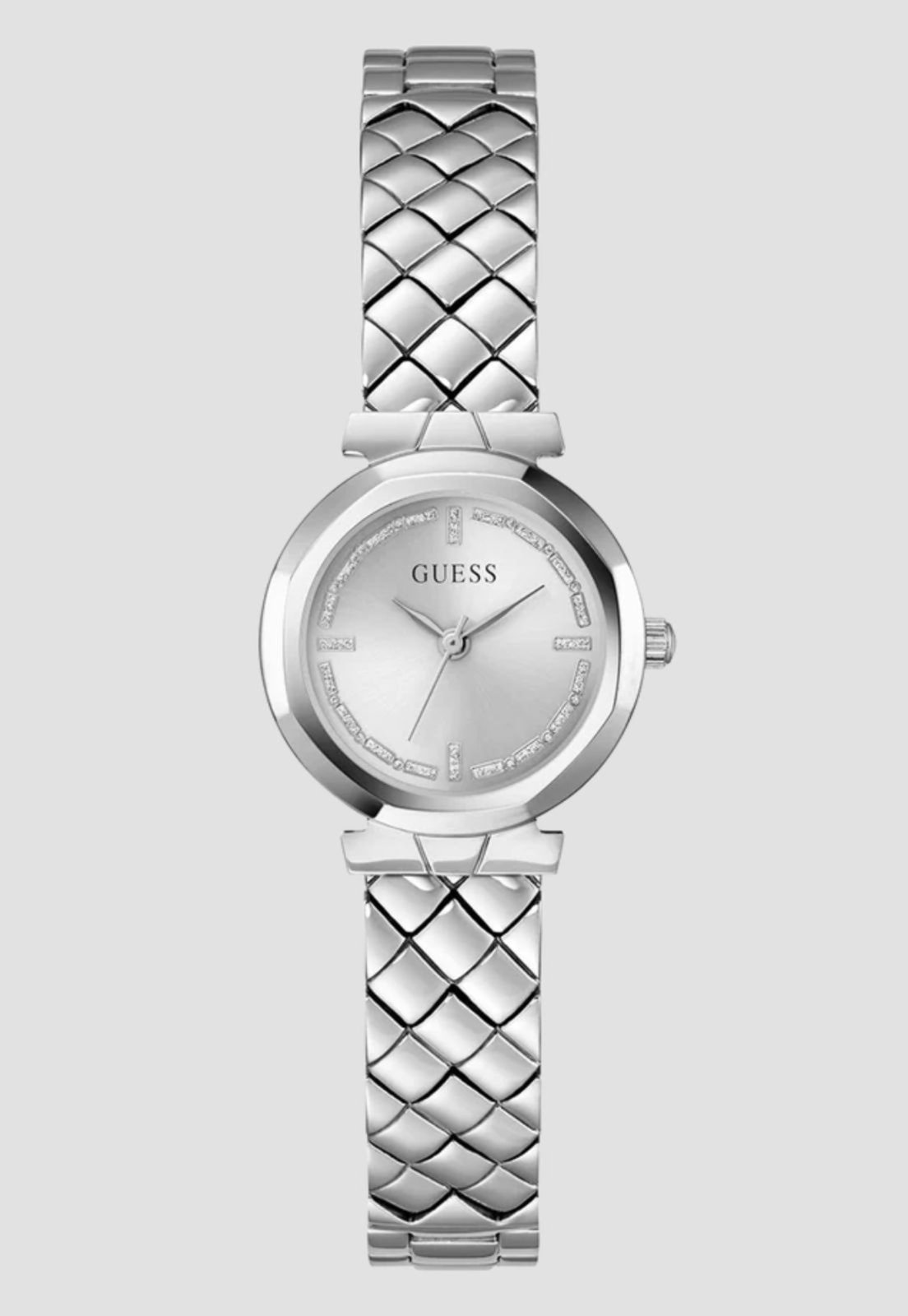 Vista 2 Relógio Guess Redondo Analógico Brilho prata Guess prata