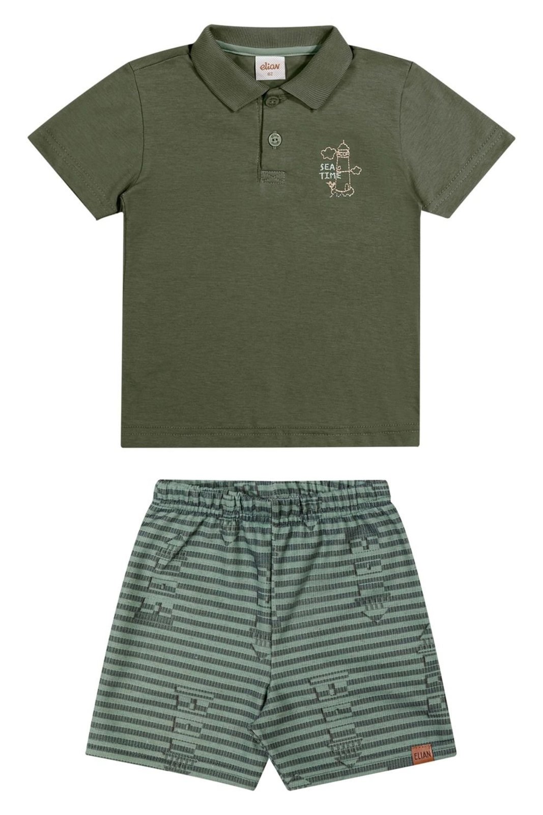 Infantil - Conjunto Menino Polo Farol Elian Verde