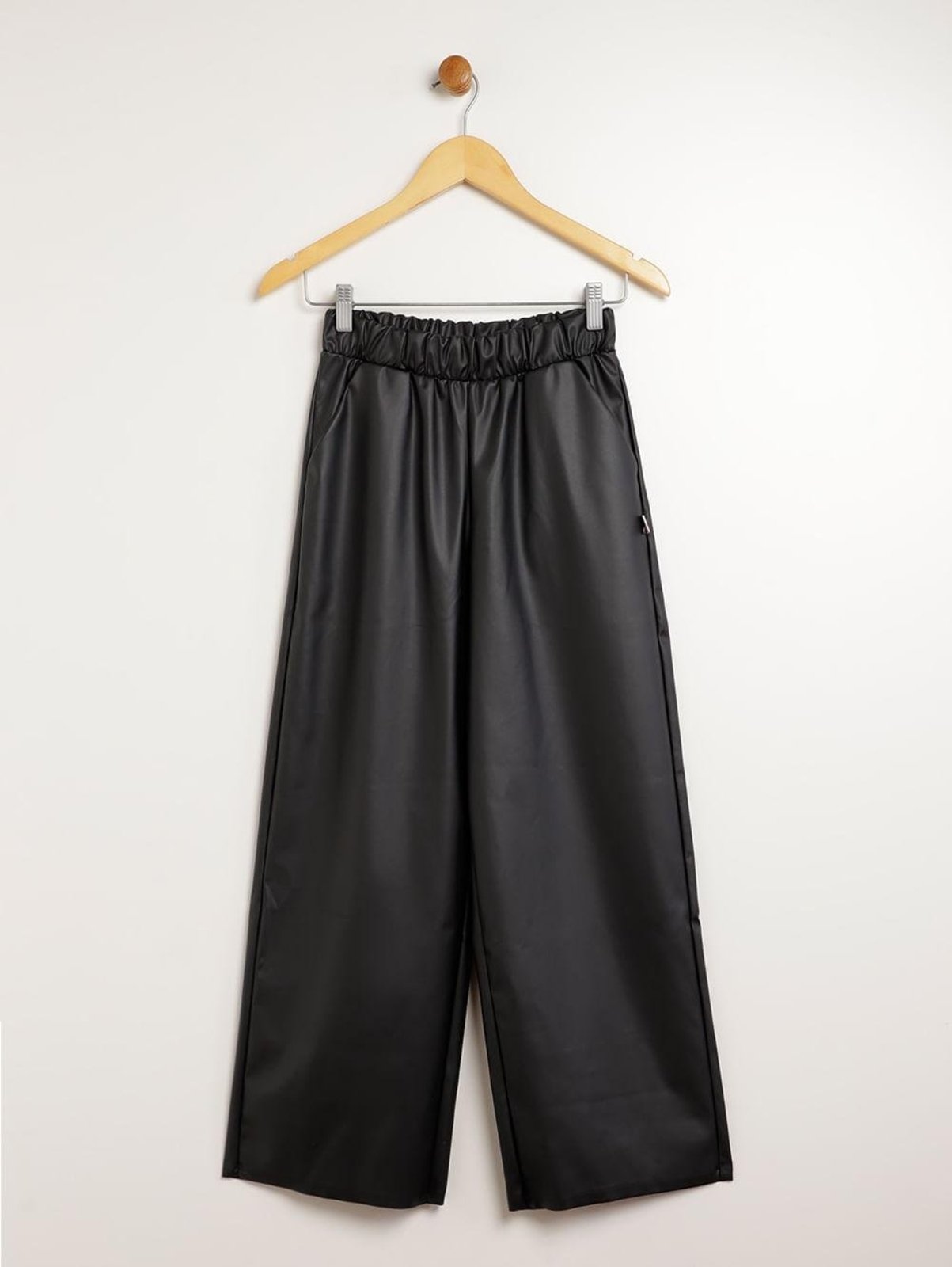 Infantil - Calça Wide Leg Juvenil Para Menina - PRETO