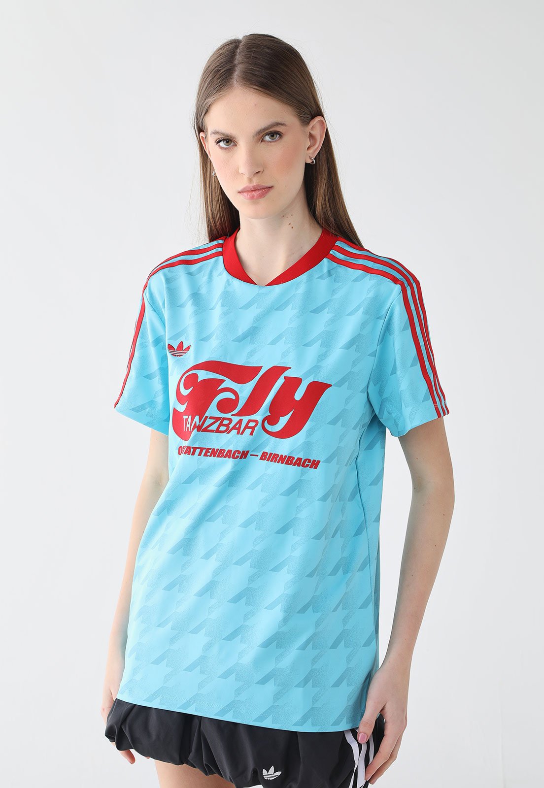 Camiseta Feminina adidas Originals Footie Jersey Azul