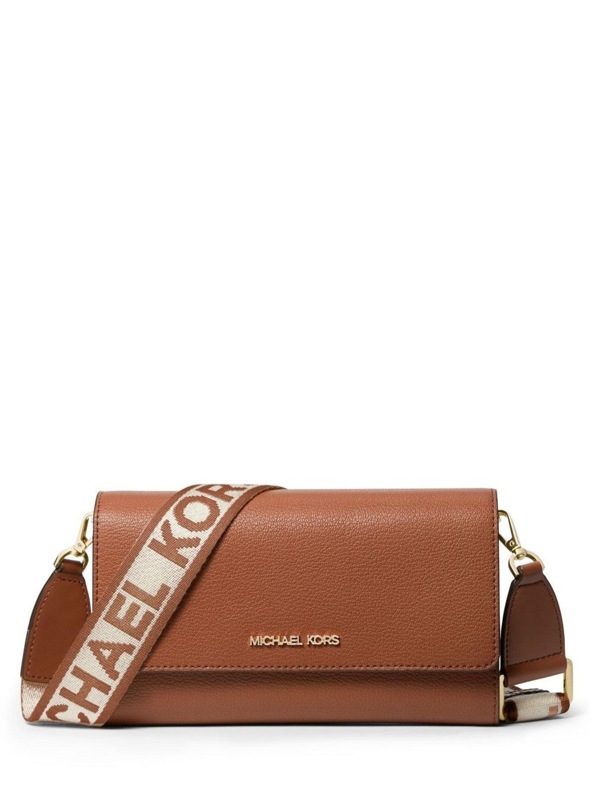 Vista 2 Bolsa Transversal Jet Set Grande De Couro 35F2gttc8l230 marrom marrom