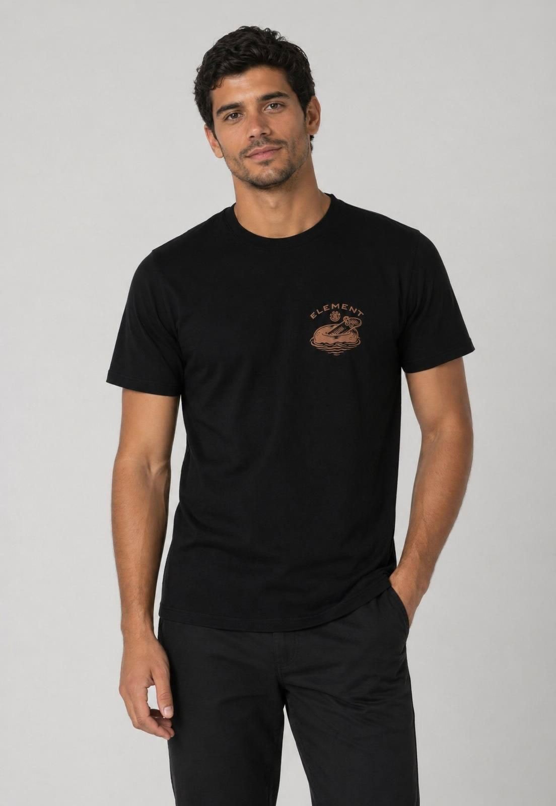 Camiseta Masculina Element Estampa Sink or Swim Preta