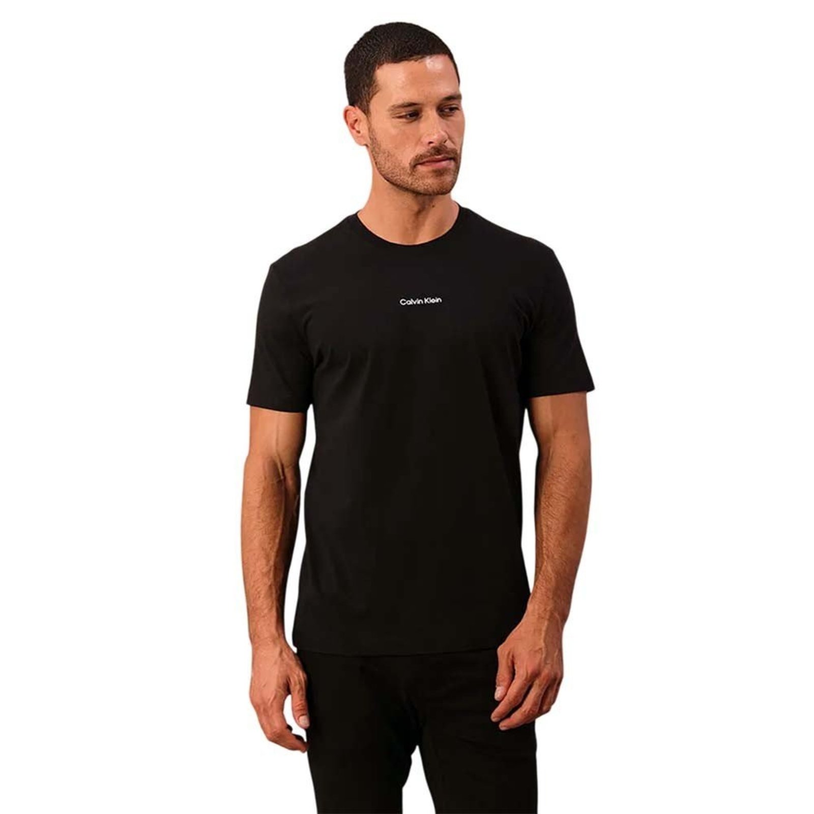 Camiseta Calvin Klein Preta Masculina Calvin Klein Preto