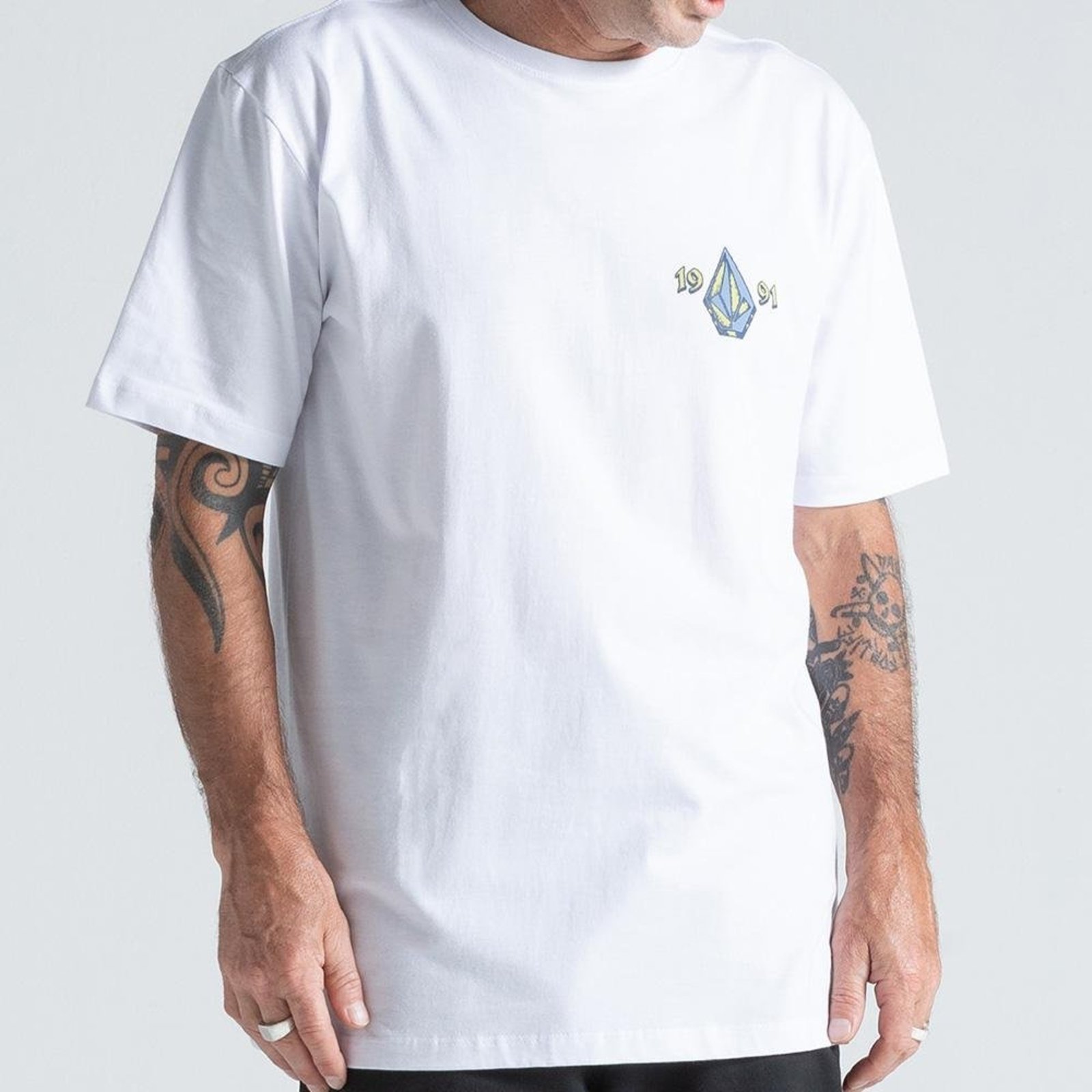 Camiseta Volcom Countertop WT26 Masculina Branco