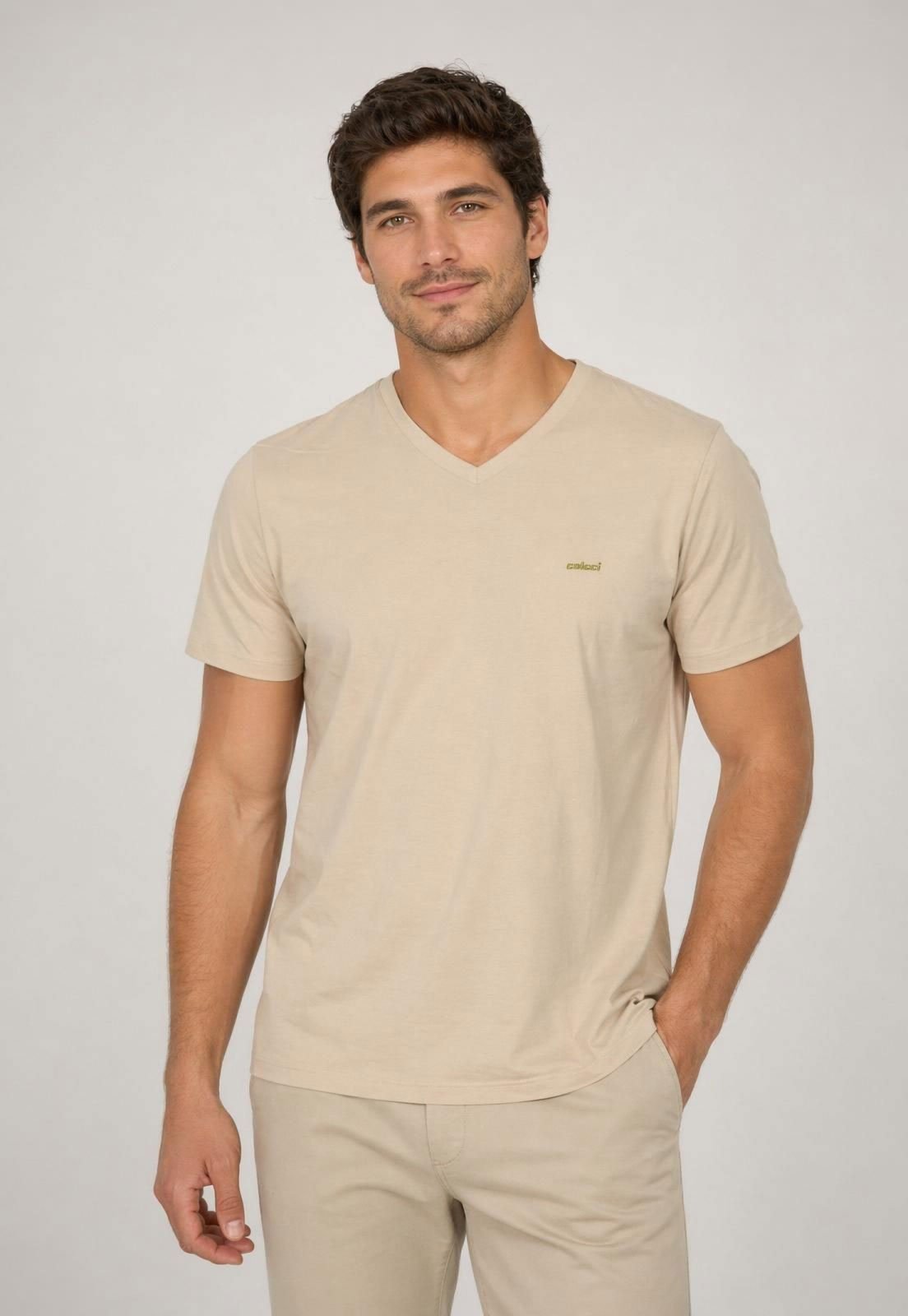 Camiseta Colcci Reta Logo Off-White