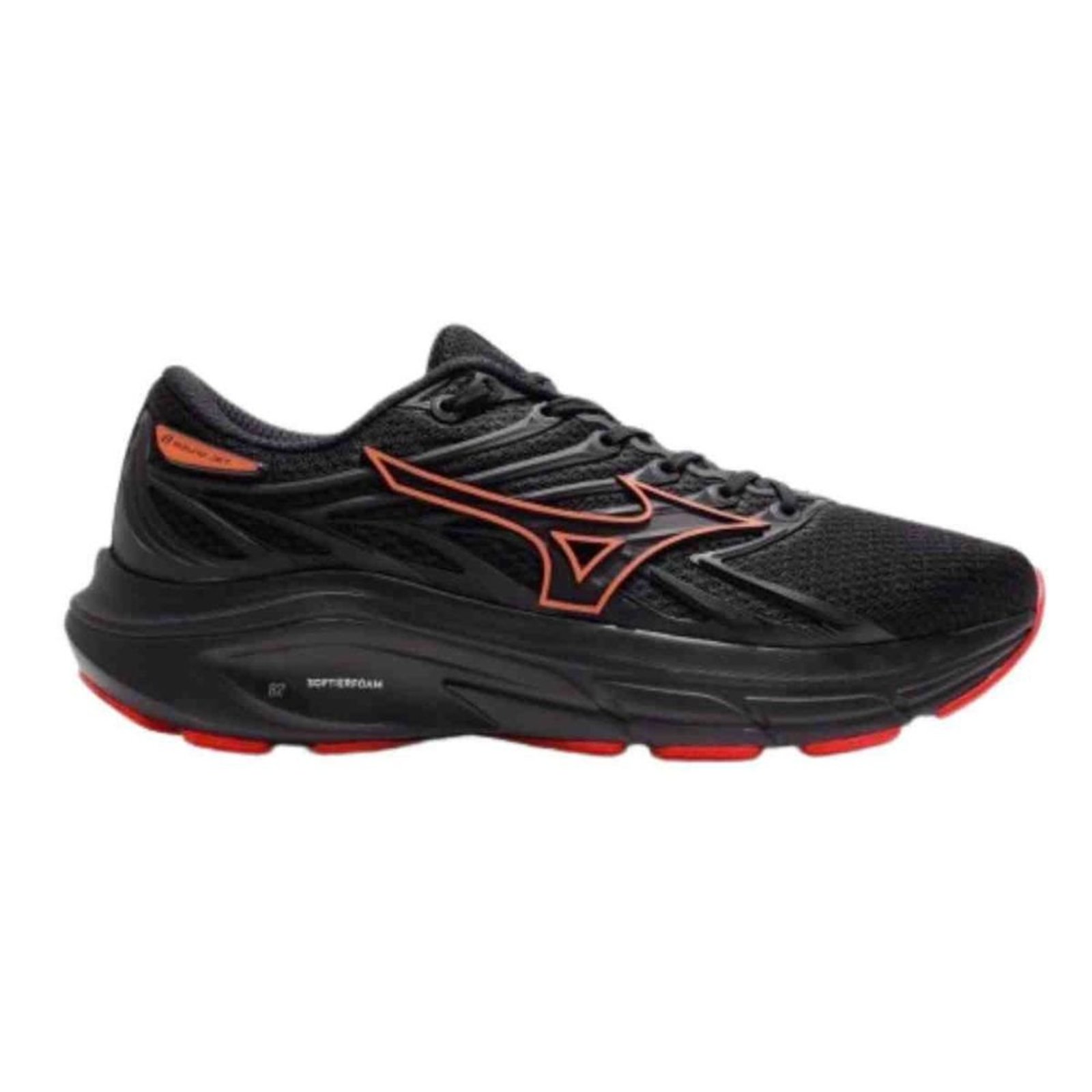 Tênis Corrida Masculino Mizuno Jet 8 Preto E Vermelho