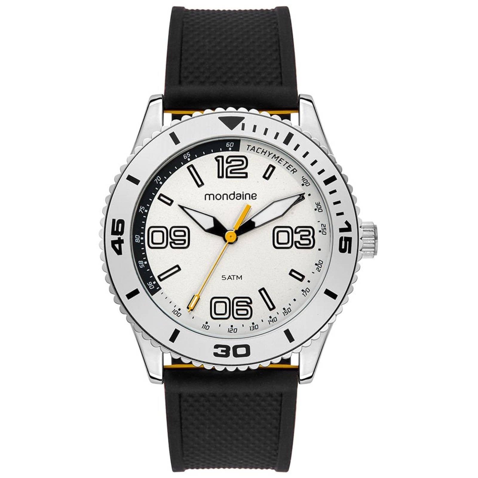 Relógio Mondaine Masculino Analógico Esportivo Mostrador Branco Mondaine