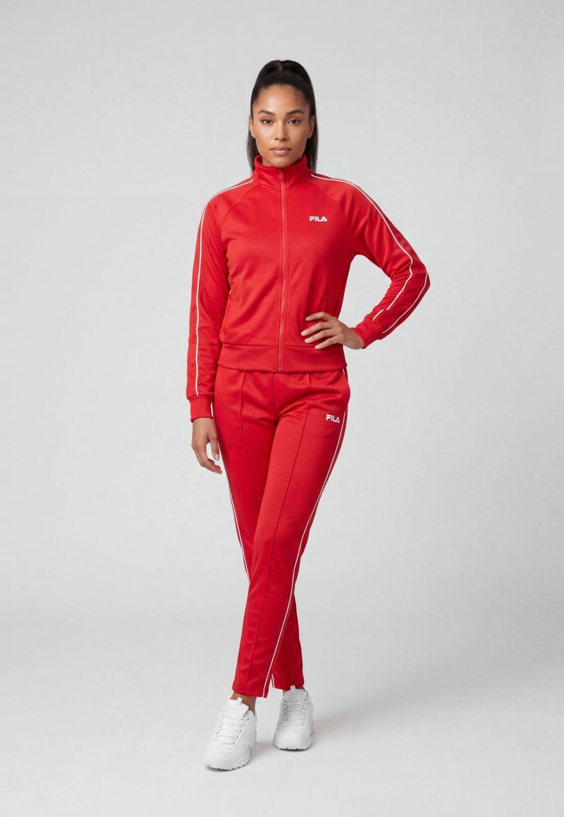 Conjunto de Agasalho Feminino Fila Classic Icon Vermelho