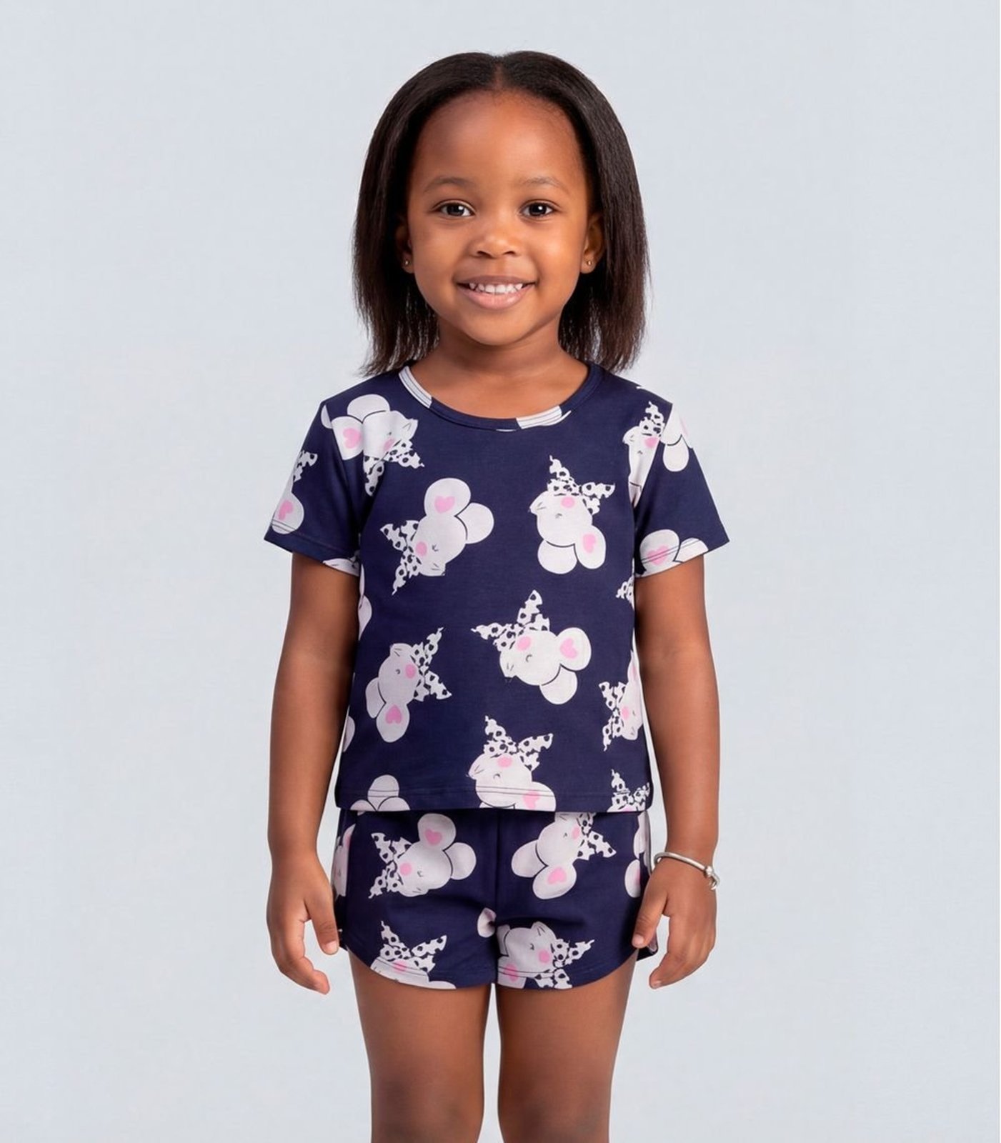 Infantil - Conjunto Blusa e Shorts Select Azul