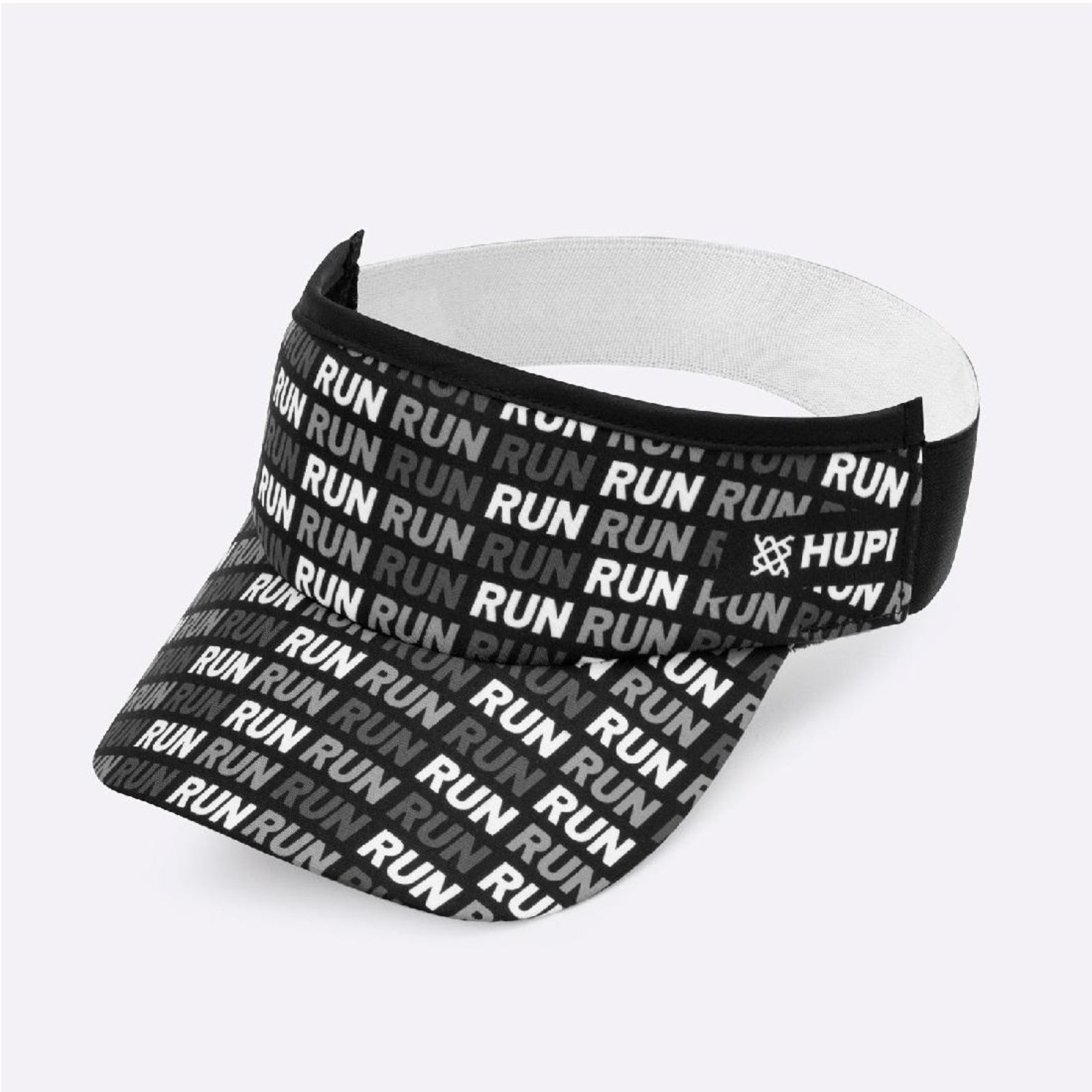 Viseira HUPI Run Loop Preto e Cinza Preto